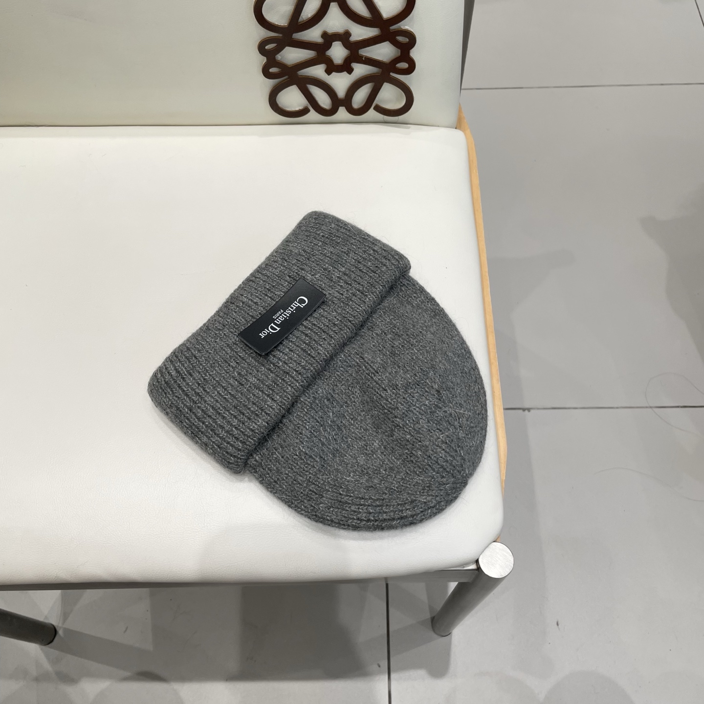 Dior 迪奥针织毛线帽，兔毛帽