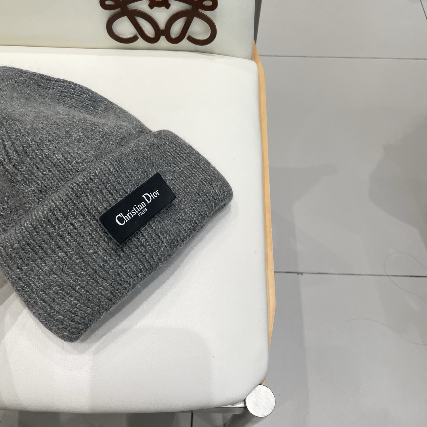 Dior 迪奥针织毛线帽，兔毛帽