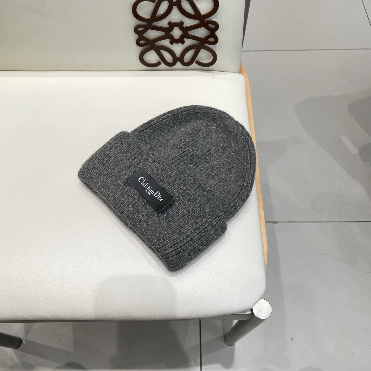 Dior 迪奥针织毛线帽，兔毛帽