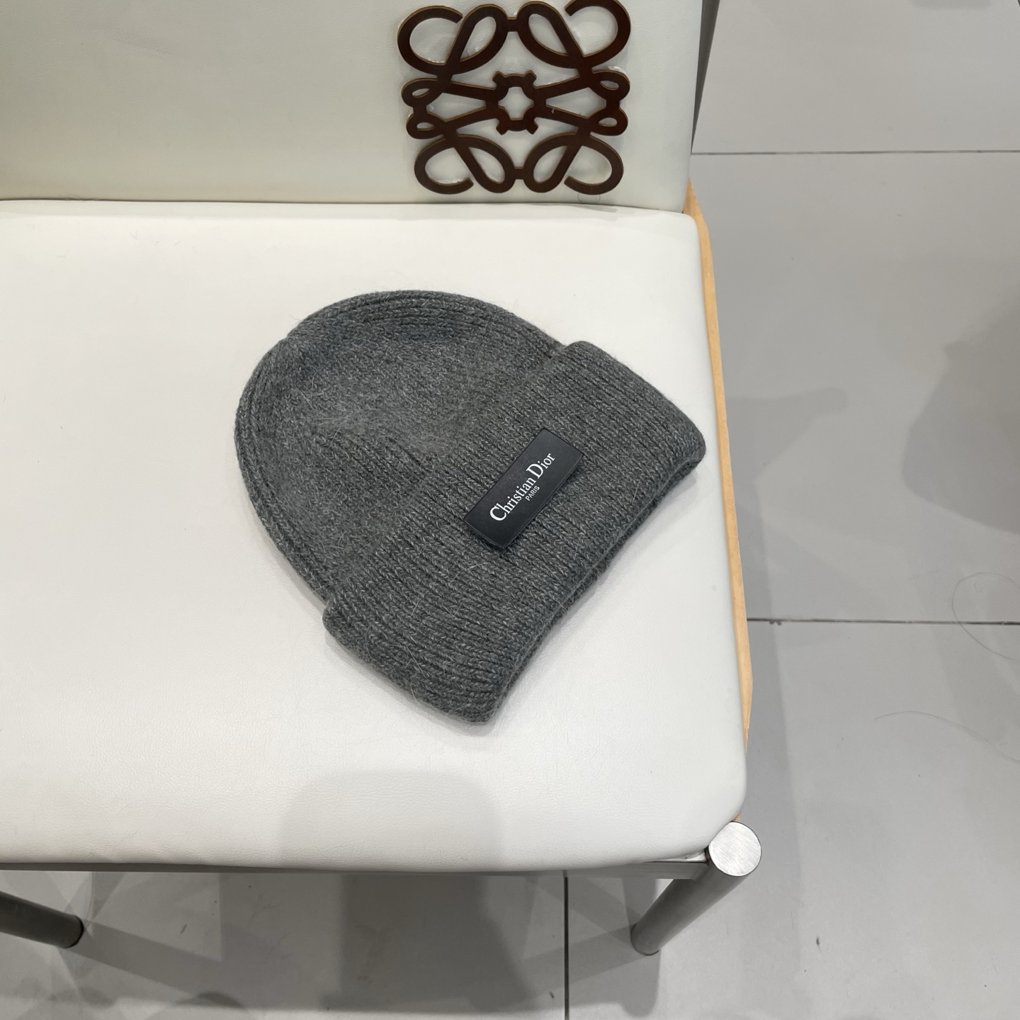 Dior 迪奥针织毛线帽，兔毛帽