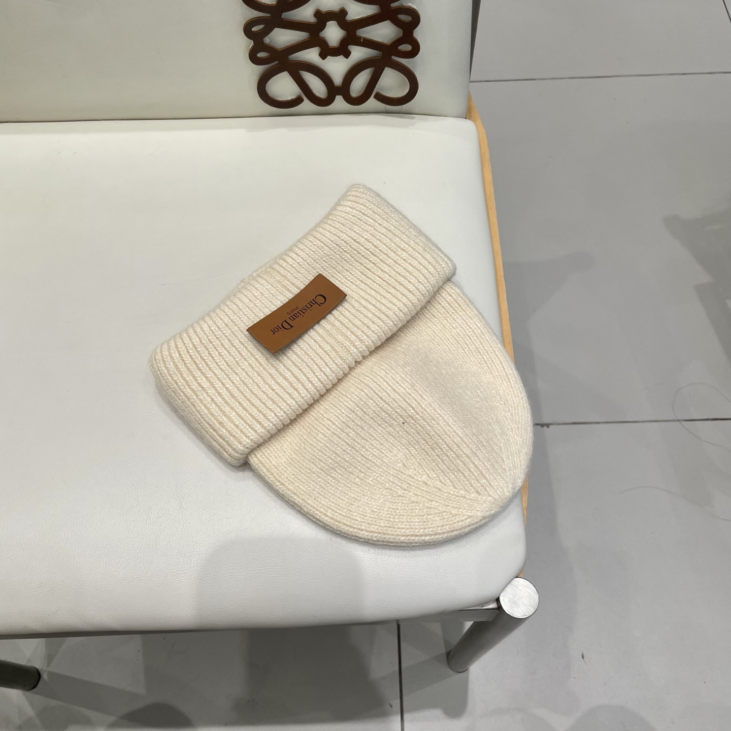Dior 迪奥针织毛线帽，兔毛帽