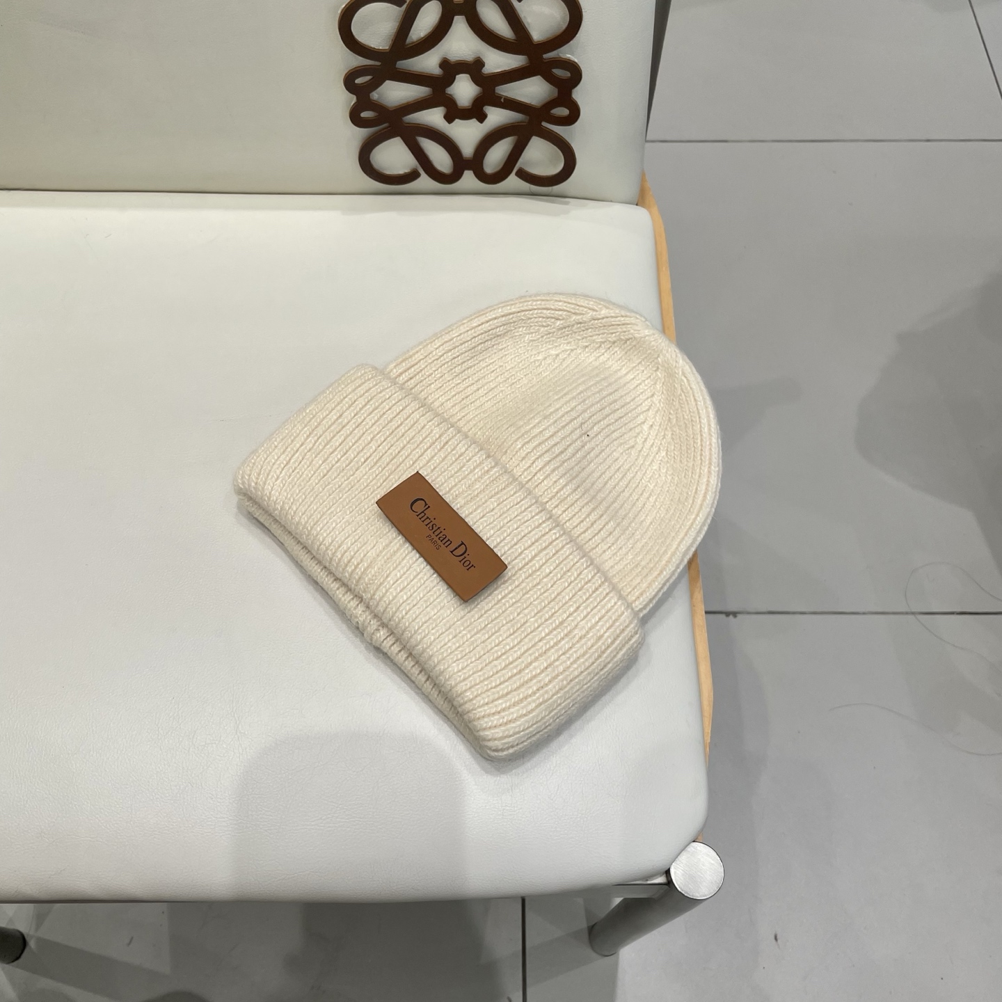Dior 迪奥针织毛线帽，兔毛帽