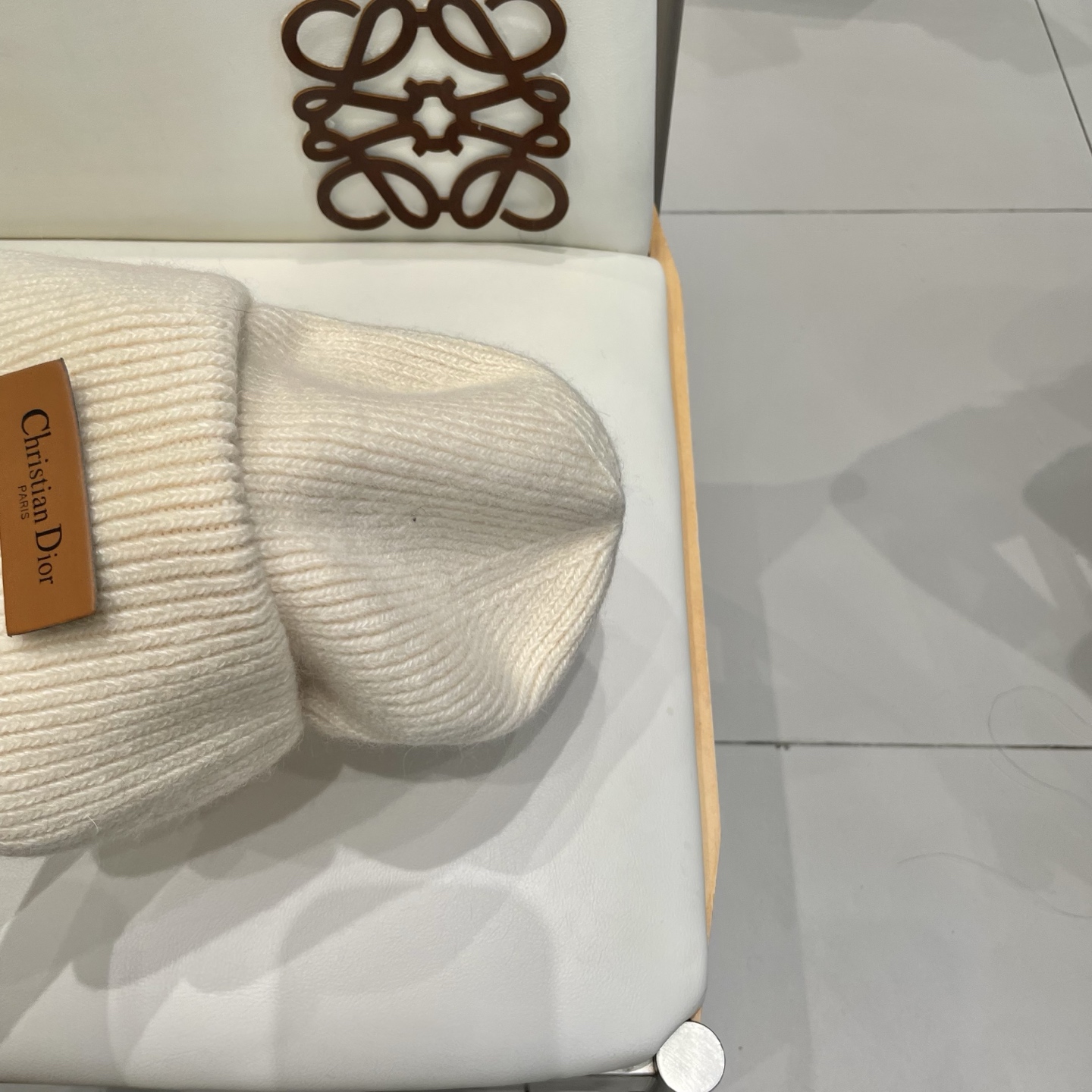 Dior 迪奥针织毛线帽，兔毛帽