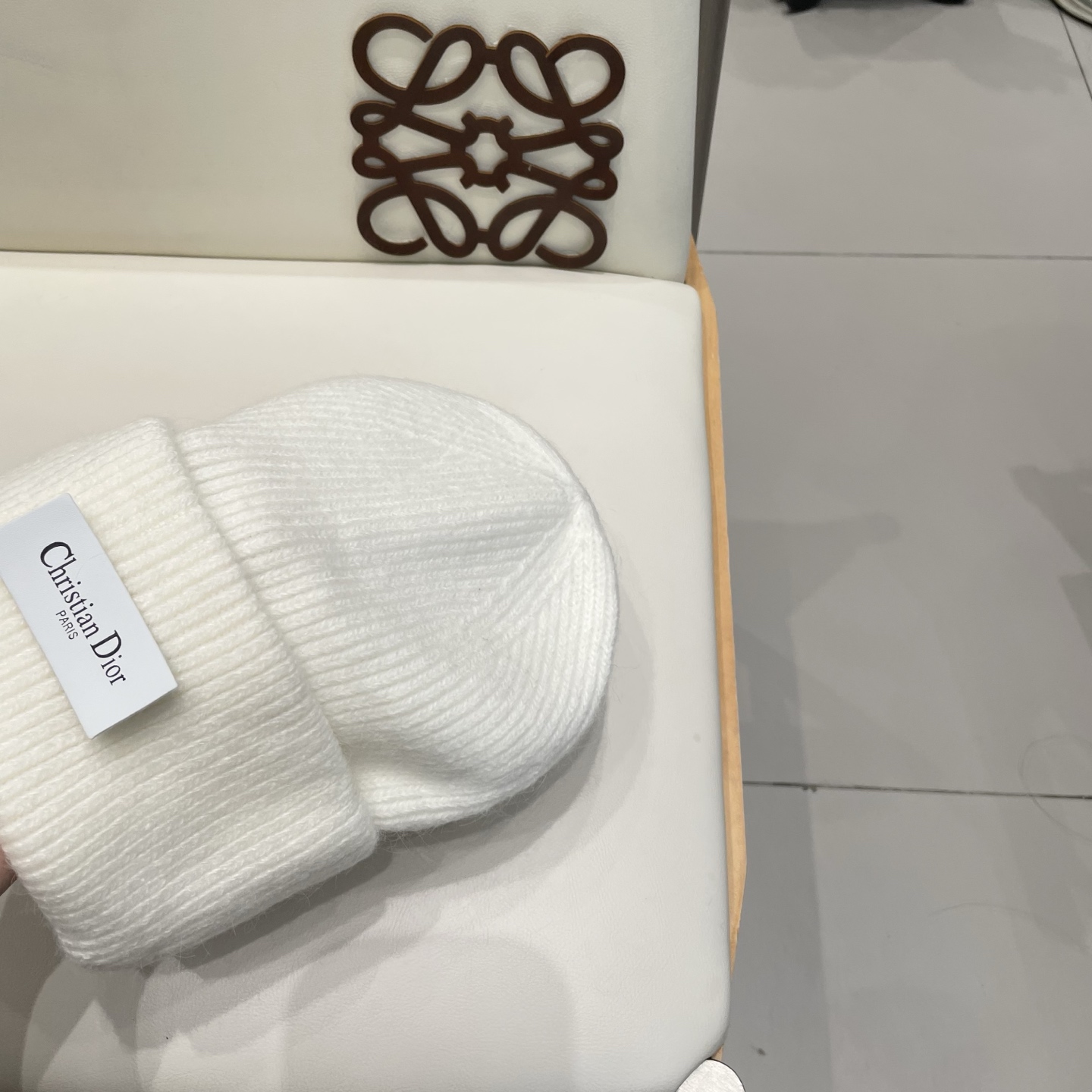 Dior 迪奥针织毛线帽，兔毛帽