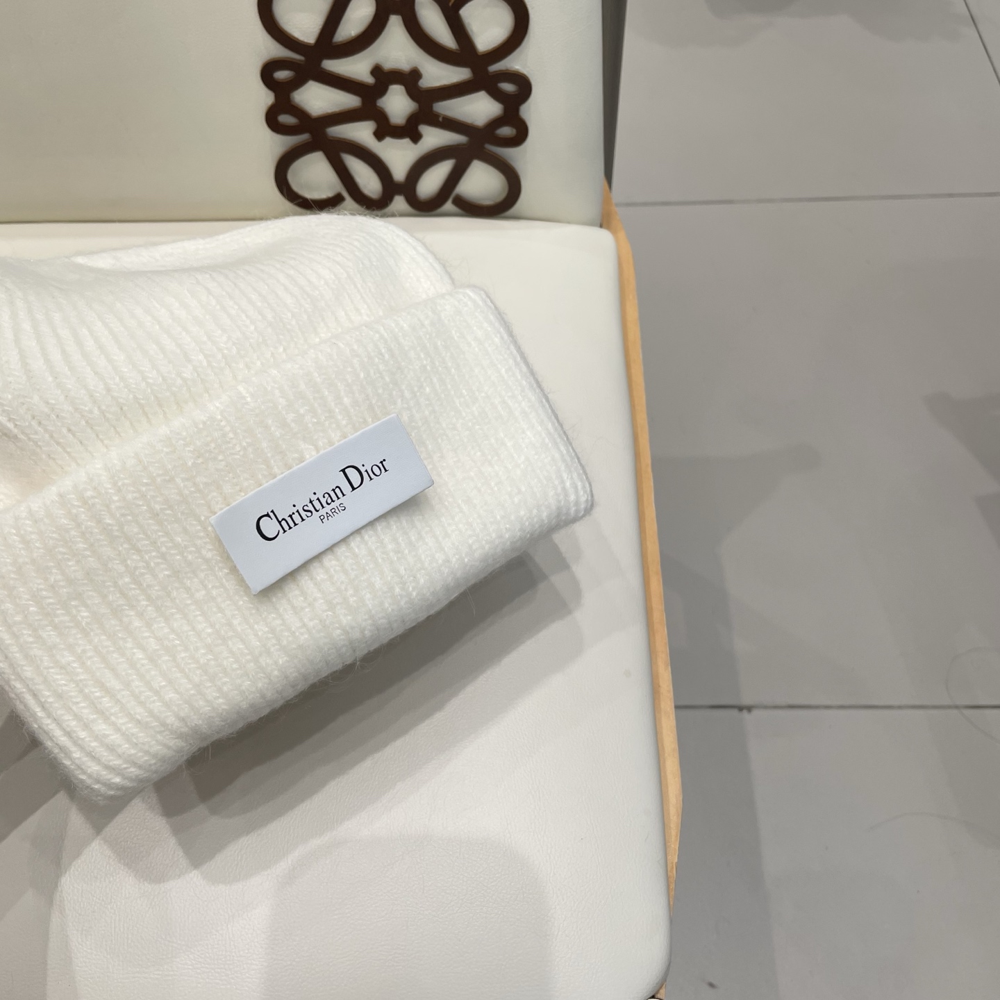Dior 迪奥针织毛线帽，兔毛帽