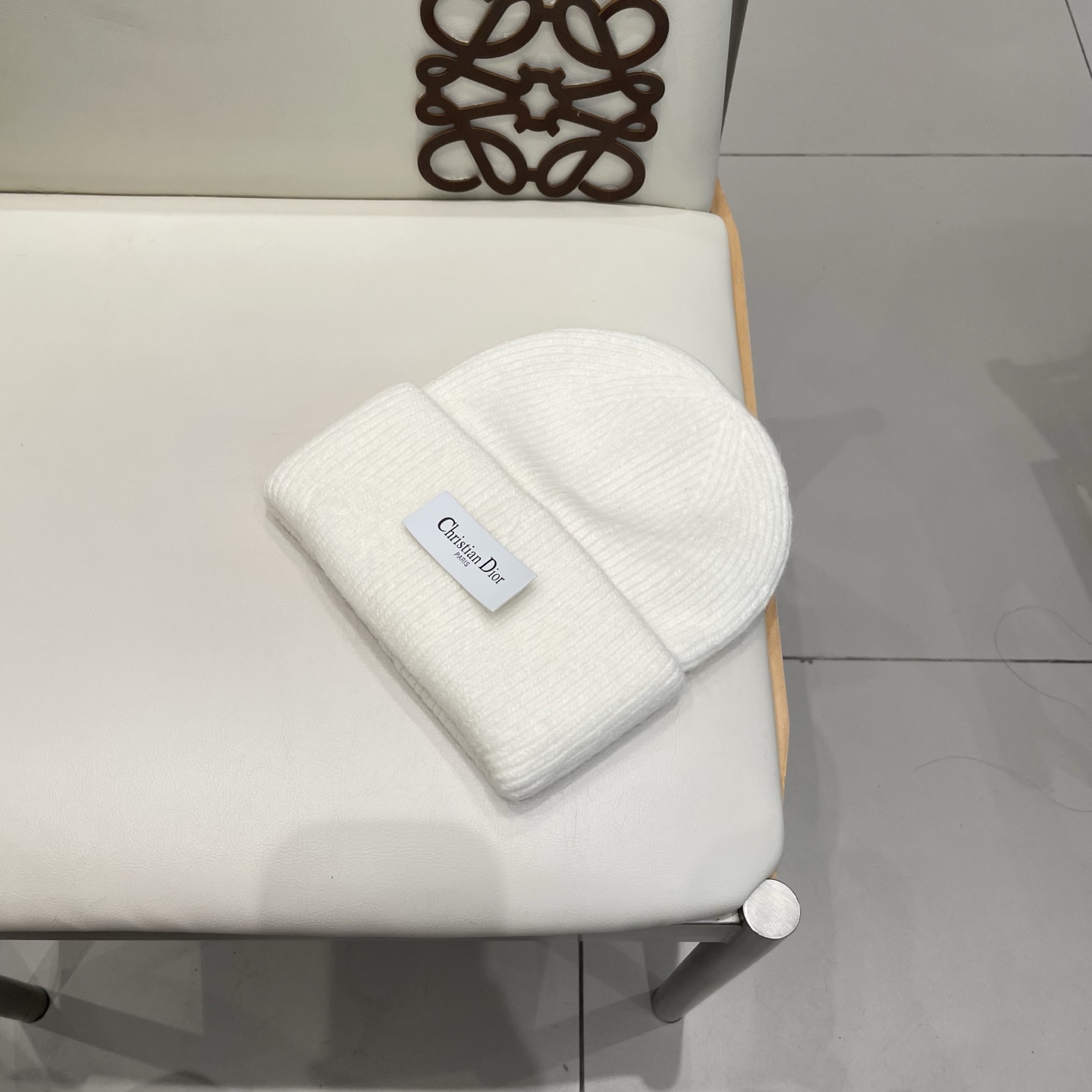 Dior 迪奥针织毛线帽，兔毛帽