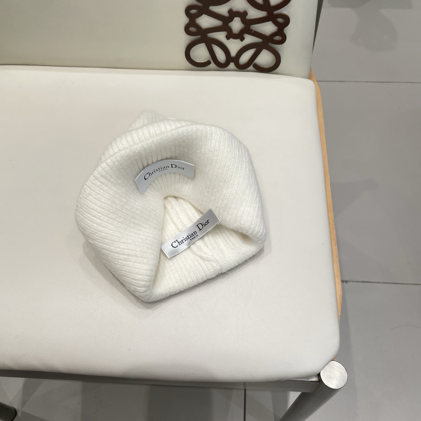 Dior 迪奥针织毛线帽，兔毛帽