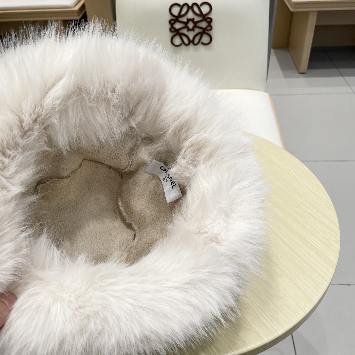chanel香奈儿冬季新款毛绒保暖皮草蒙古帽仿貂毛冬帽网红豹纹毛绒渔夫帽女
