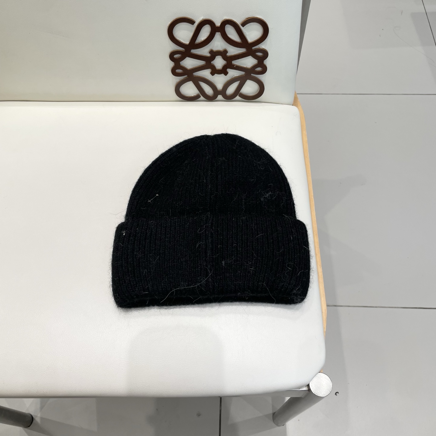 miumiu缪缪刺绣字母专柜新款针织毛线帽