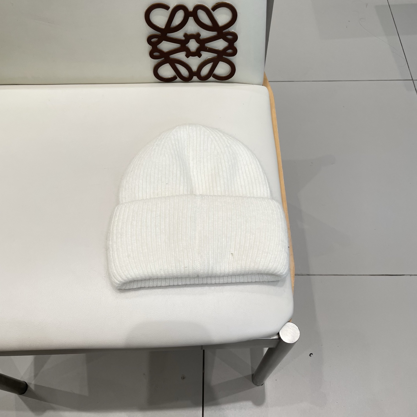 miumiu缪缪刺绣字母专柜新款针织毛线帽