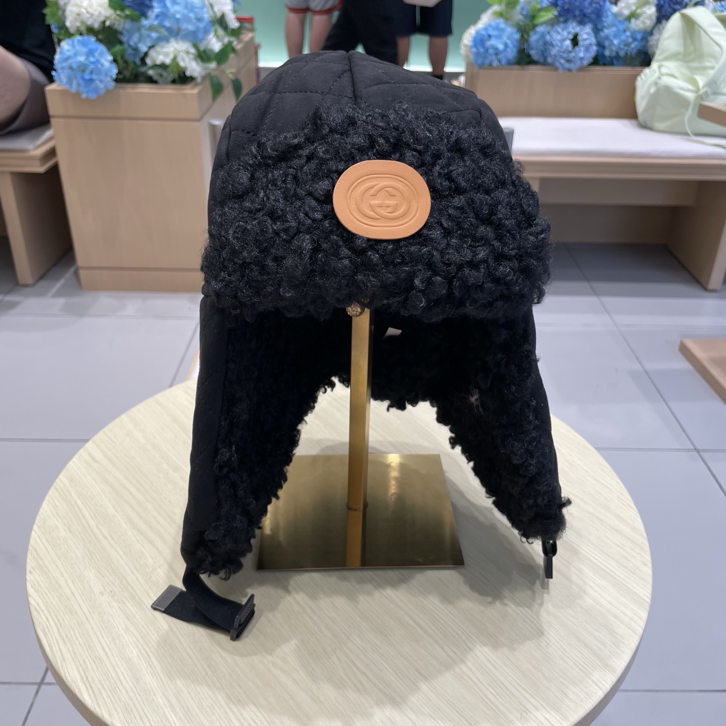 Gucci古奇秋冬新款护耳帽，➕毛内里，雷锋帽