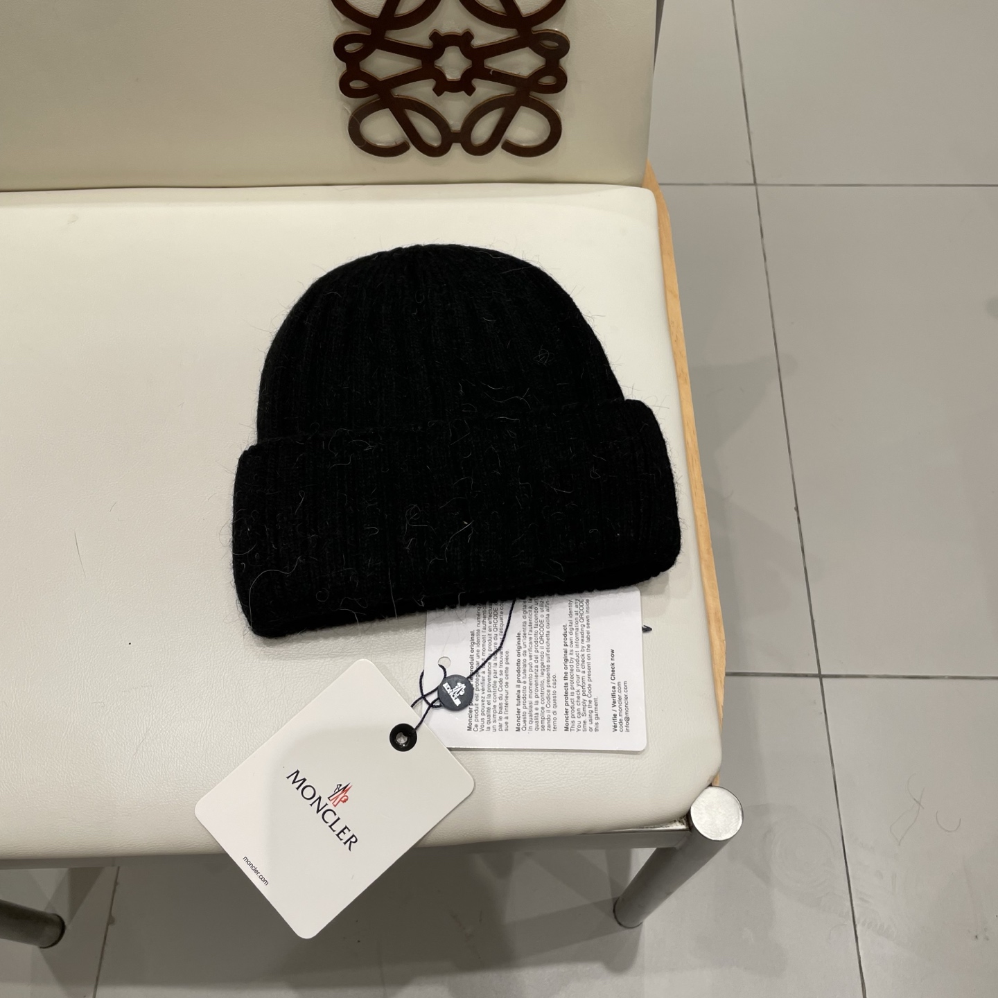 moncler冬季加厚兔毛针织帽女毛绒不扎人粉色显白月子针织帽 httP://