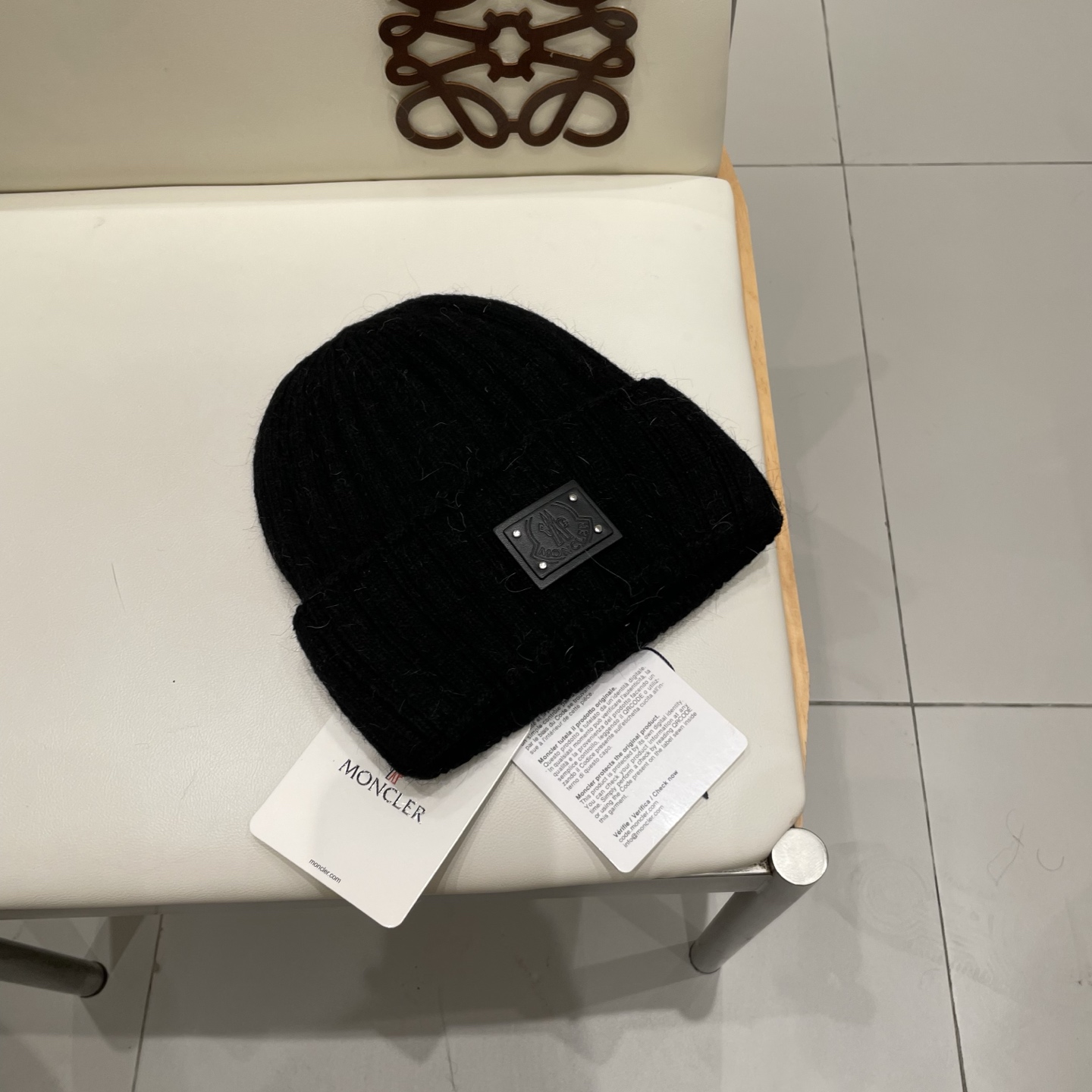 moncler冬季加厚兔毛针织帽女毛绒不扎人粉色显白月子针织帽 httP://