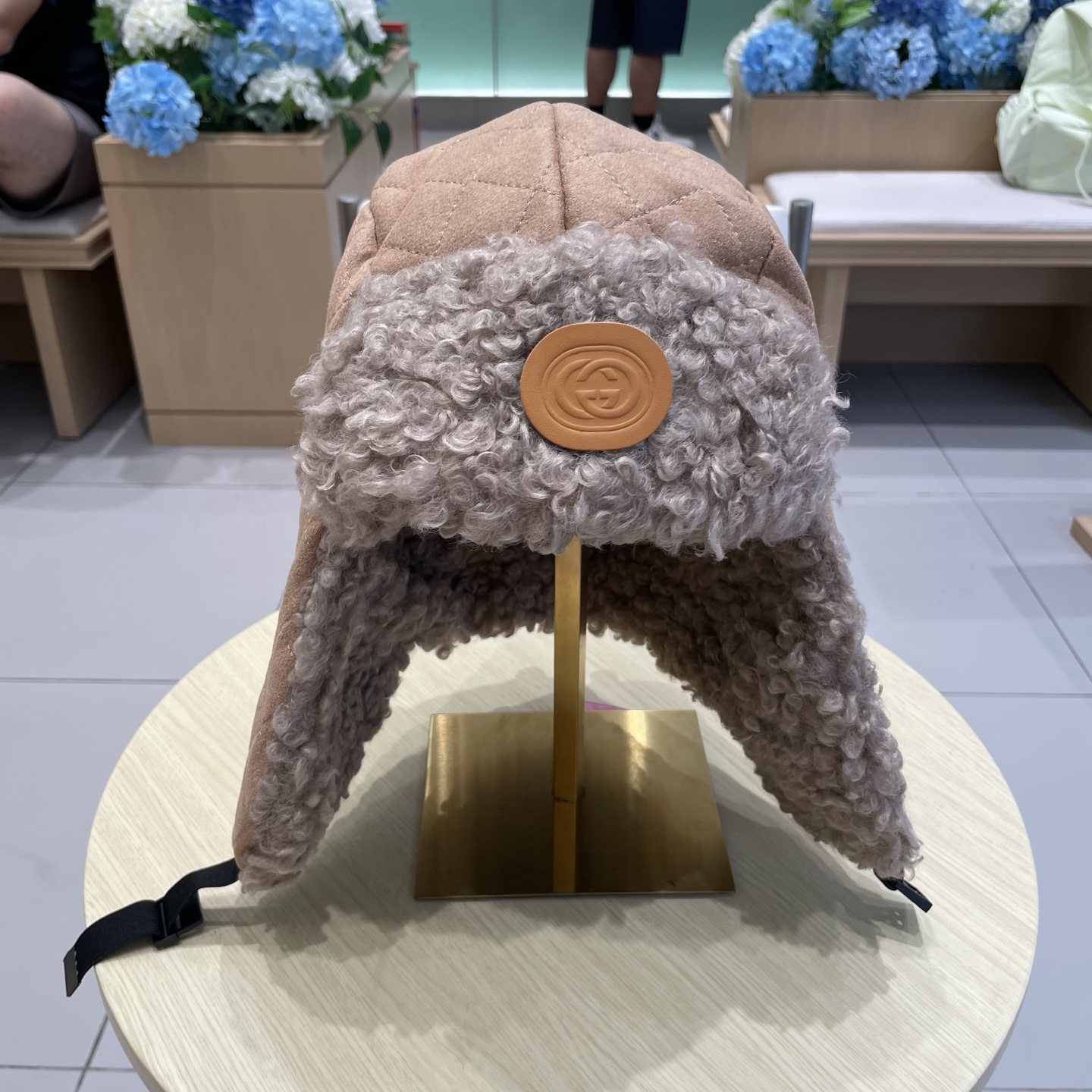 Gucci古奇秋冬新款护耳帽，➕毛内里，雷锋帽