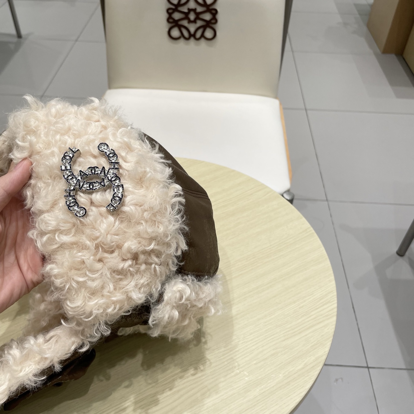 chanel香奈儿皮质毛绒雷锋帽男女冬季加绒加厚保暖大头围护耳帽户外防寒东北帽