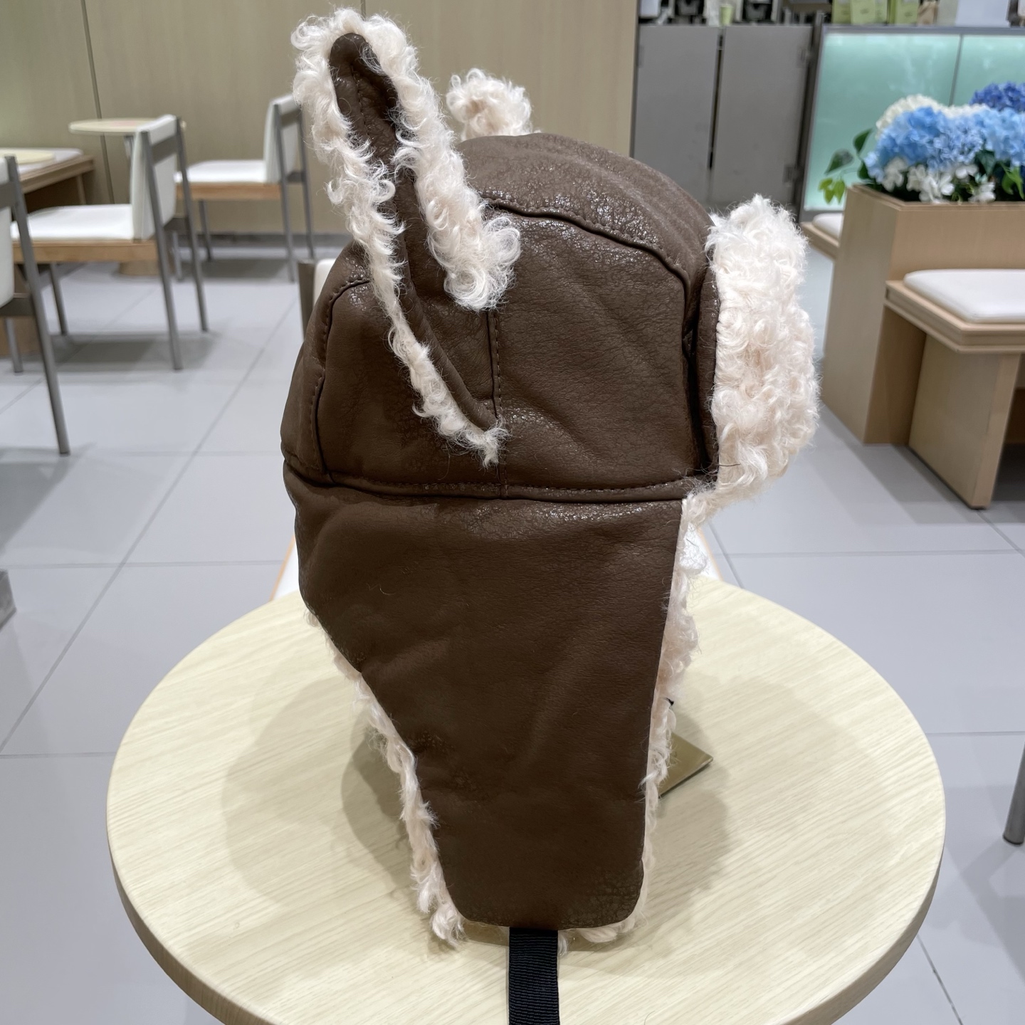 chanel香奈儿皮质毛绒雷锋帽男女冬季加绒加厚保暖大头围护耳帽户外防寒东北帽