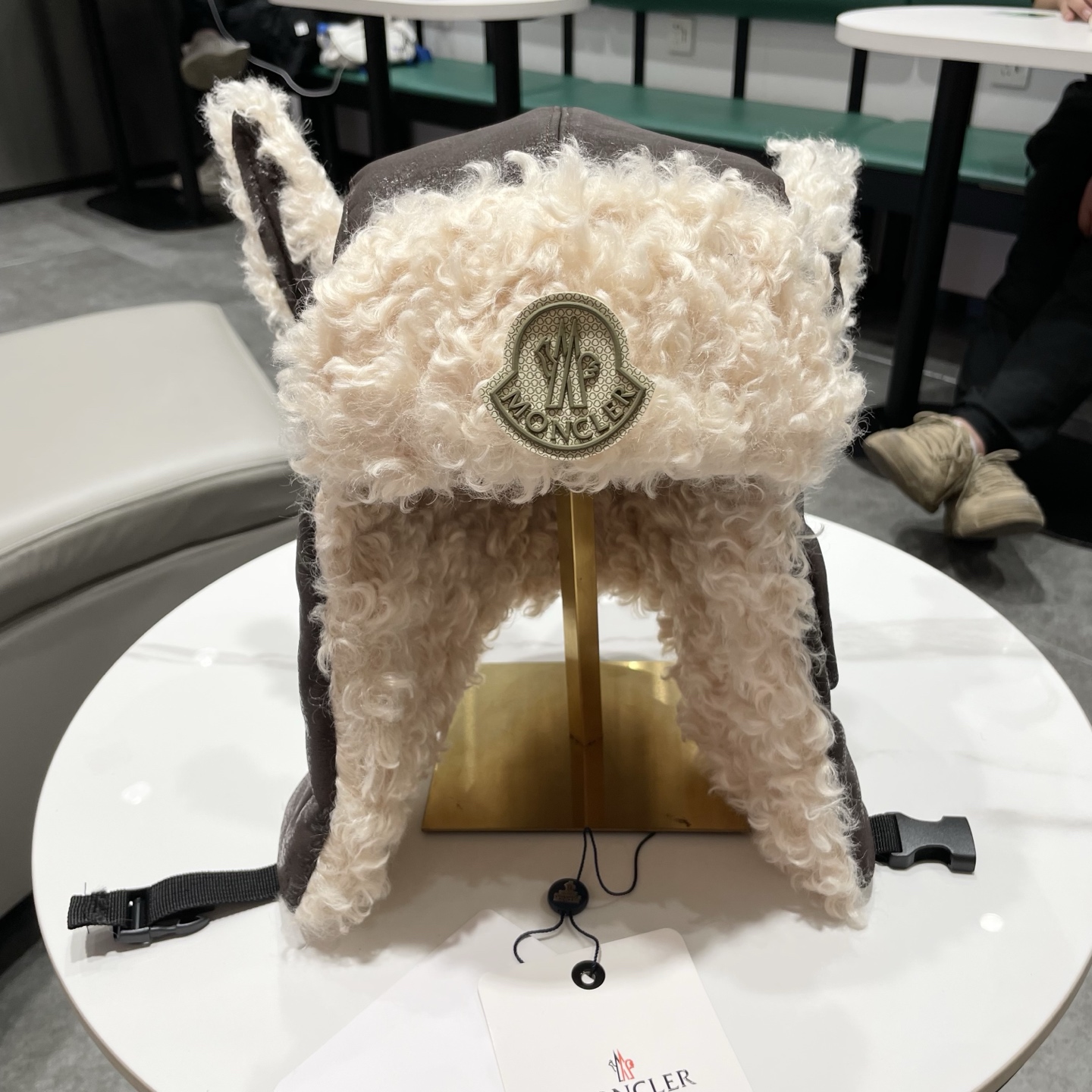 蒙口MONCLER防寒男女大头雷锋加绒帽加厚皮质东北耳帽围护户外保暖毛绒帽冬季