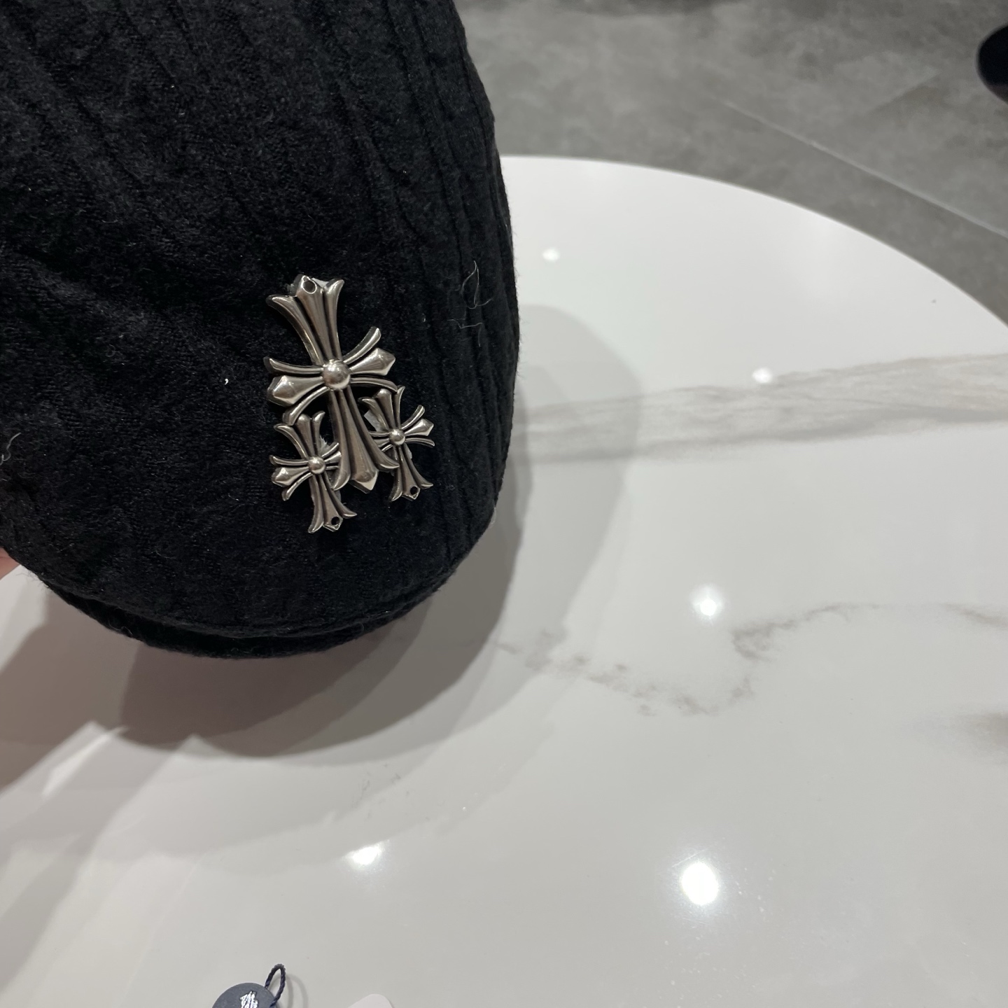 Chrome Hearts 克罗心贝雷帽日系复古秋冬显脸小前进帽子女毛线反戴时尚潮流画家帽