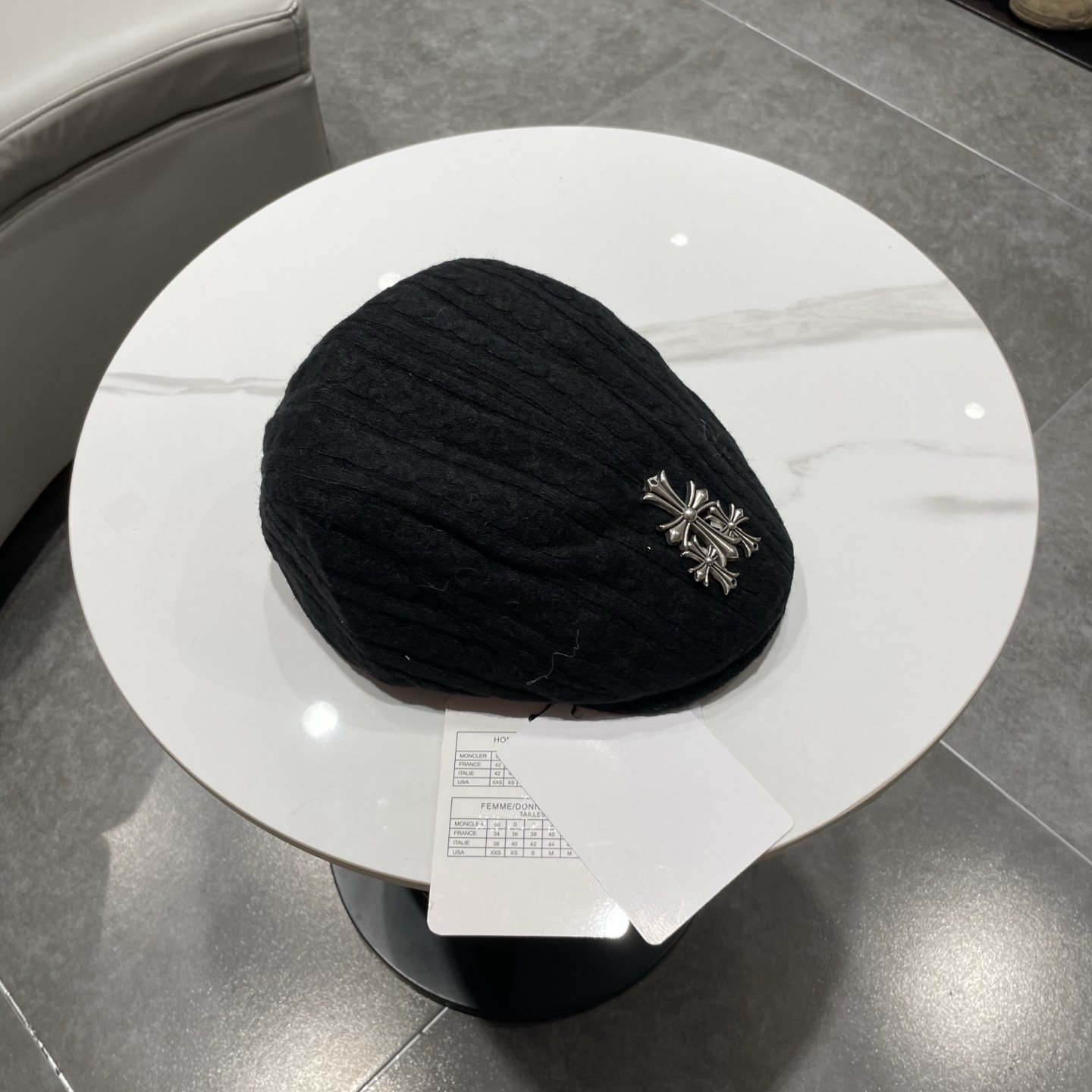 Chrome Hearts 克罗心贝雷帽日系复古秋冬显脸小前进帽子女毛线反戴时尚潮流画家帽