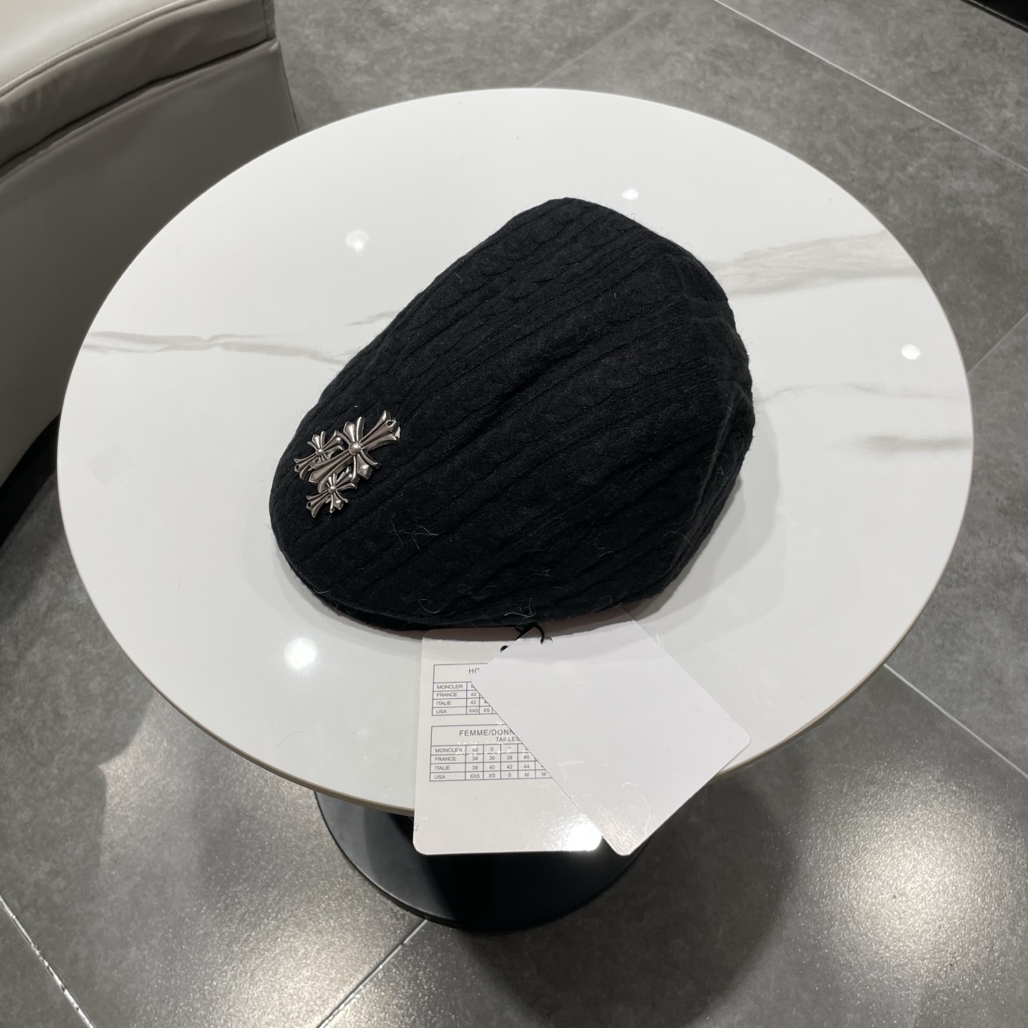 Chrome Hearts 克罗心贝雷帽日系复古秋冬显脸小前进帽子女毛线反戴时尚潮流画家帽