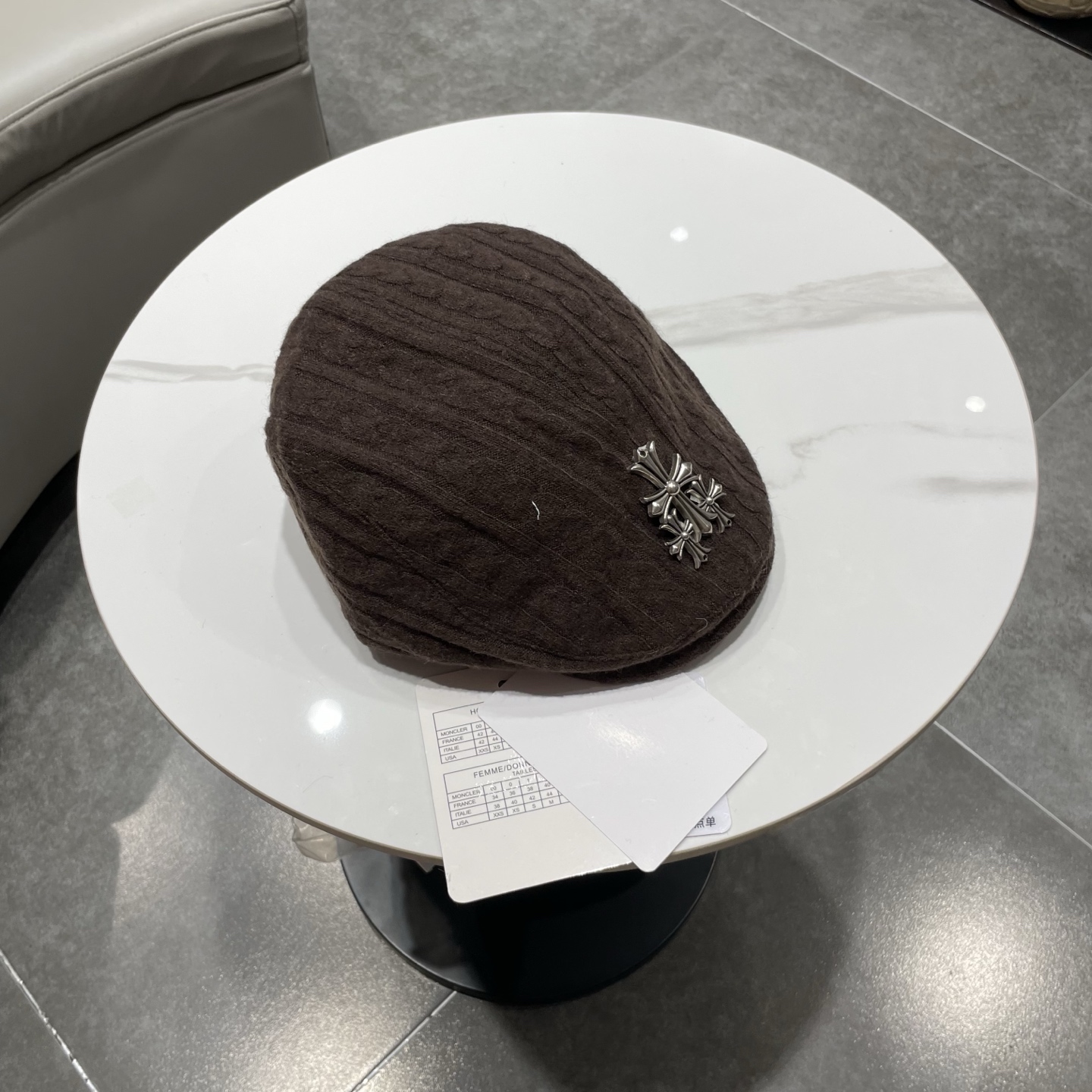 Chrome Hearts 克罗心贝雷帽日系复古秋冬显脸小前进帽子女毛线反戴时尚潮流画家帽