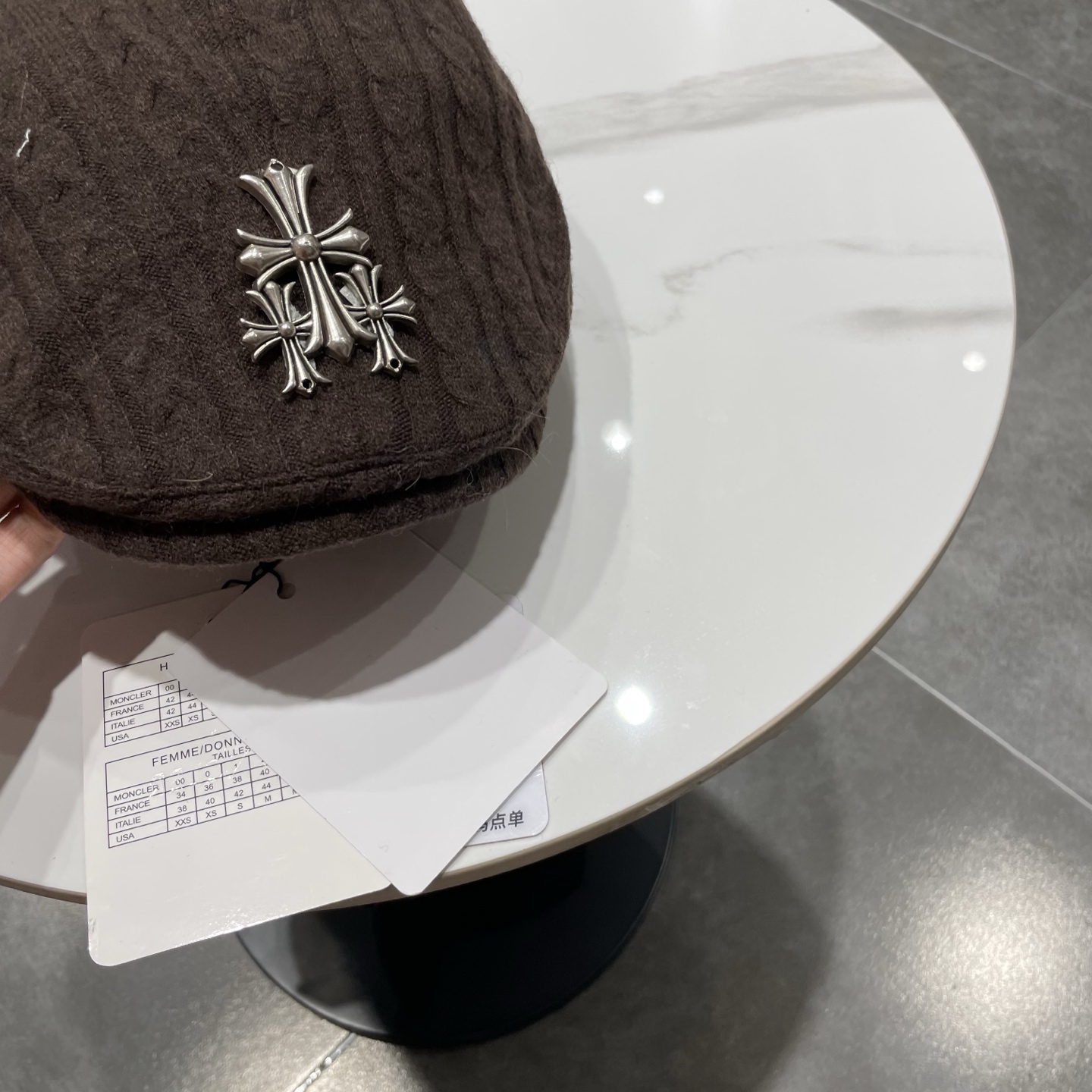 Chrome Hearts 克罗心贝雷帽日系复古秋冬显脸小前进帽子女毛线反戴时尚潮流画家帽