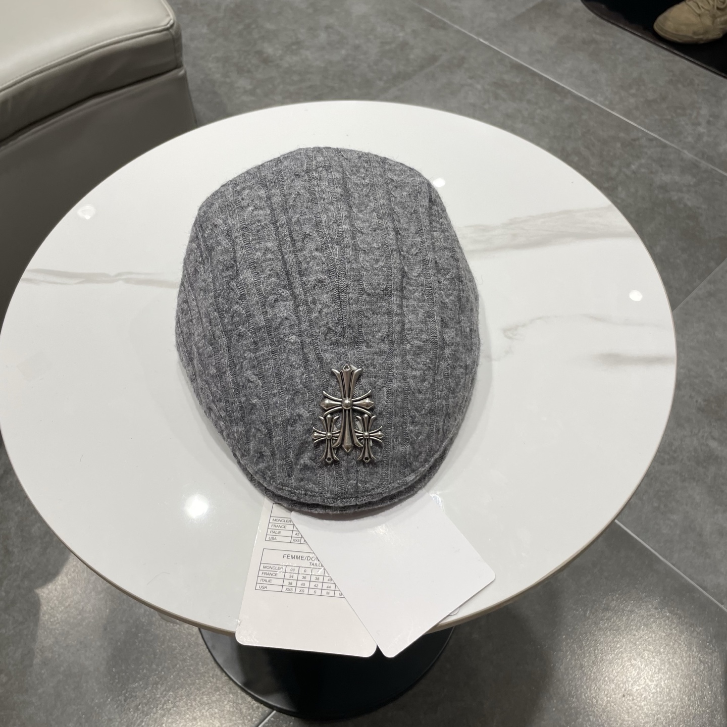 Chrome Hearts 克罗心贝雷帽日系复古秋冬显脸小前进帽子女毛线反戴时尚潮流画家帽