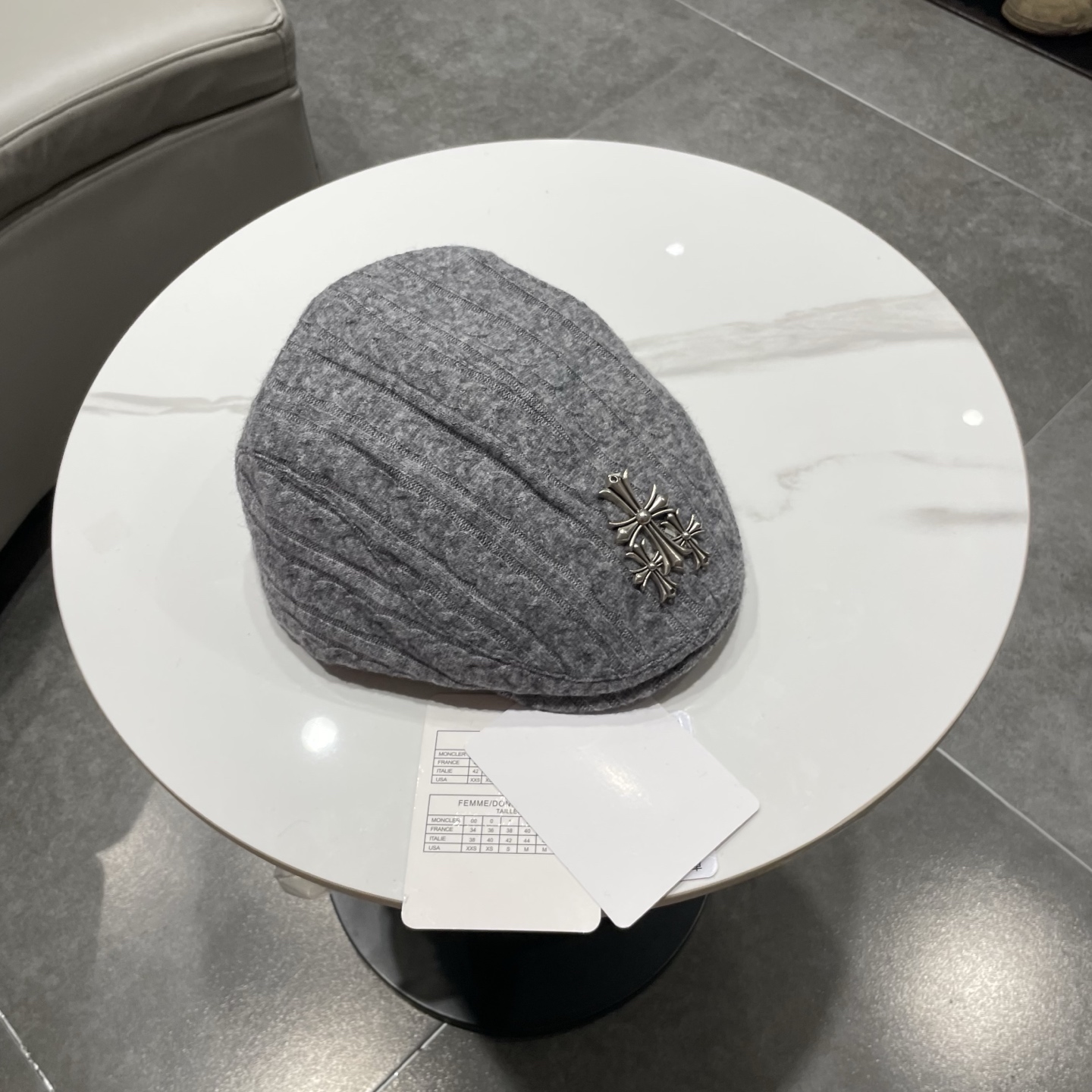 Chrome Hearts 克罗心贝雷帽日系复古秋冬显脸小前进帽子女毛线反戴时尚潮流画家帽