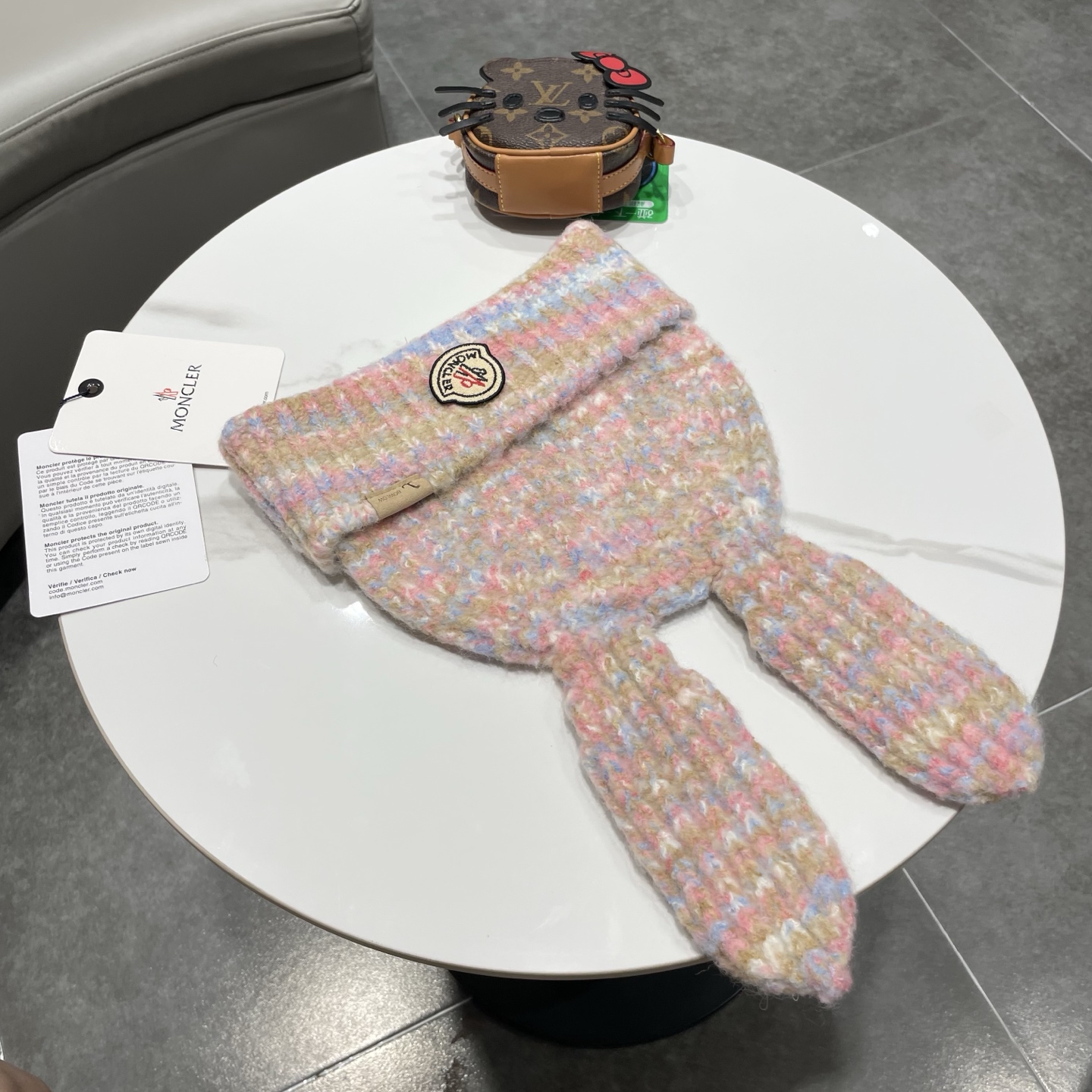 【MONCLER蒙口】可爱大耳朵搞怪针织帽子女秋冬季保暖个性百搭显脸小毛线帽潮韩版