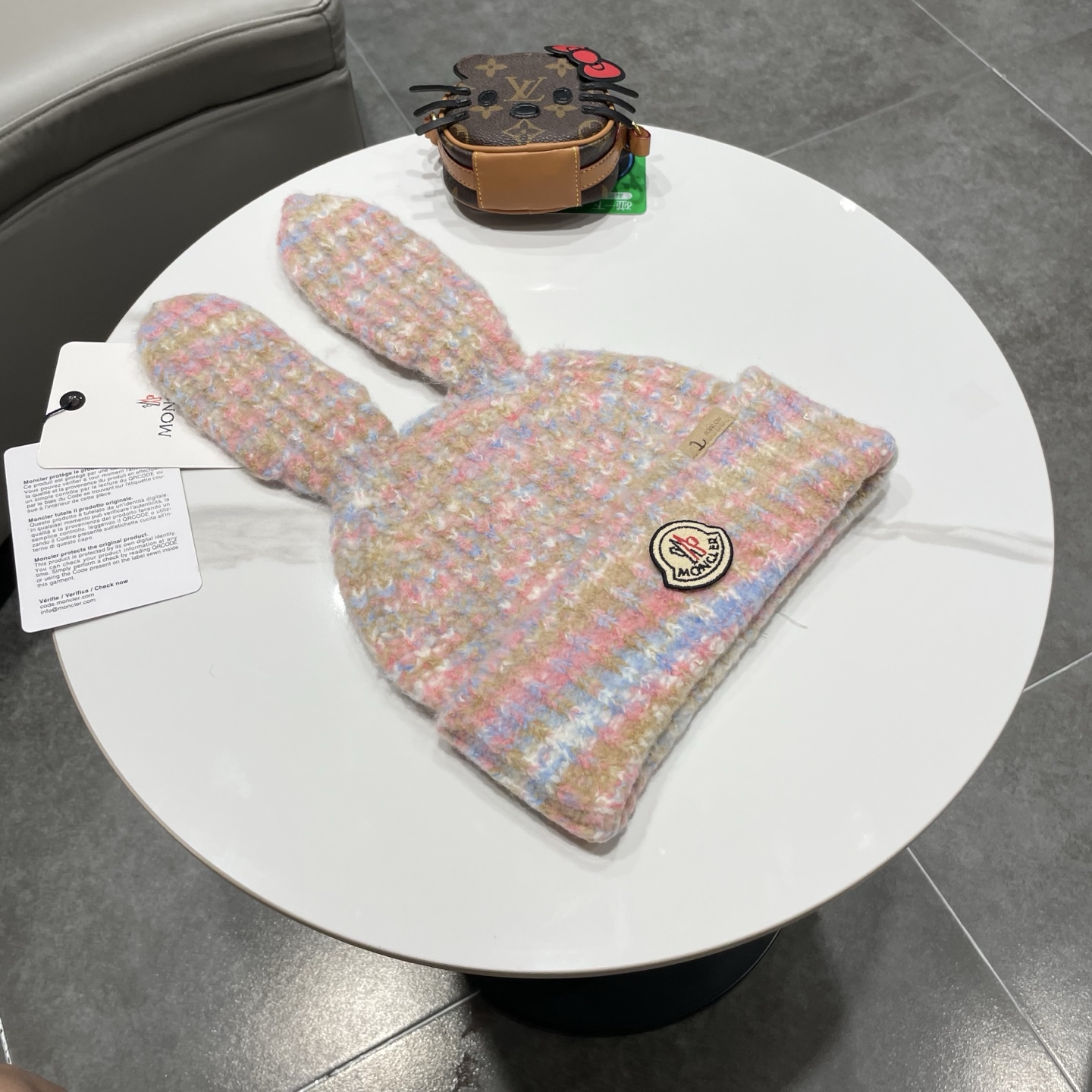 【MONCLER蒙口】可爱大耳朵搞怪针织帽子女秋冬季保暖个性百搭显脸小毛线帽潮韩版