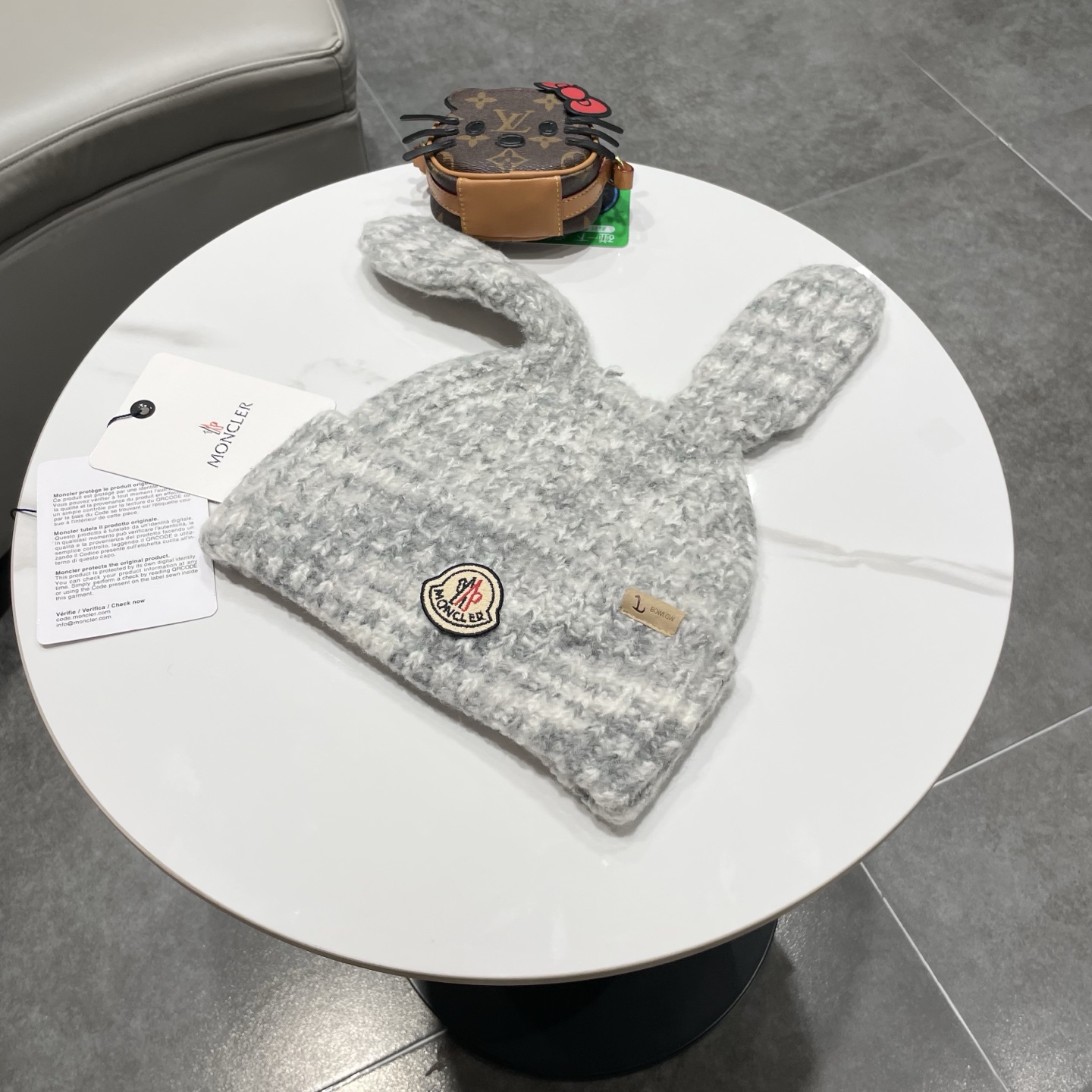 【MONCLER蒙口】可爱大耳朵搞怪针织帽子女秋冬季保暖个性百搭显脸小毛线帽潮韩版
