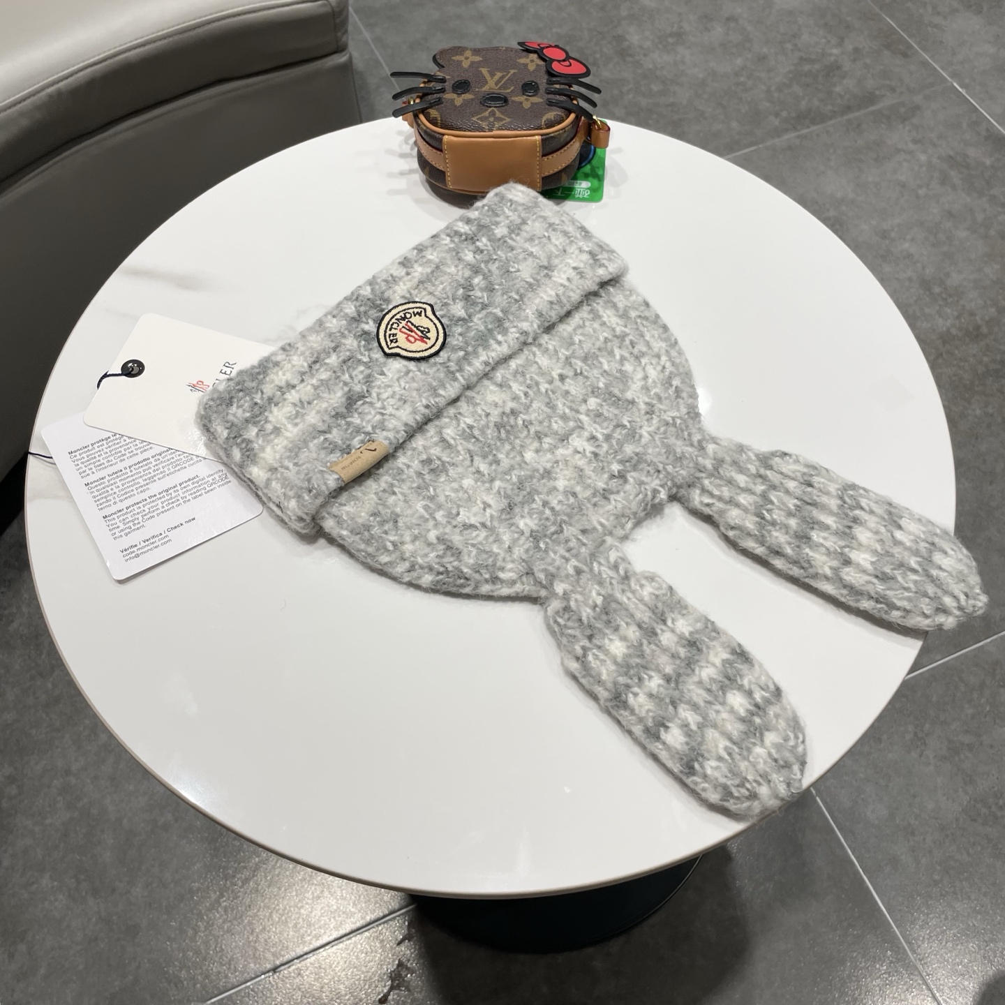 【MONCLER蒙口】可爱大耳朵搞怪针织帽子女秋冬季保暖个性百搭显脸小毛线帽潮韩版