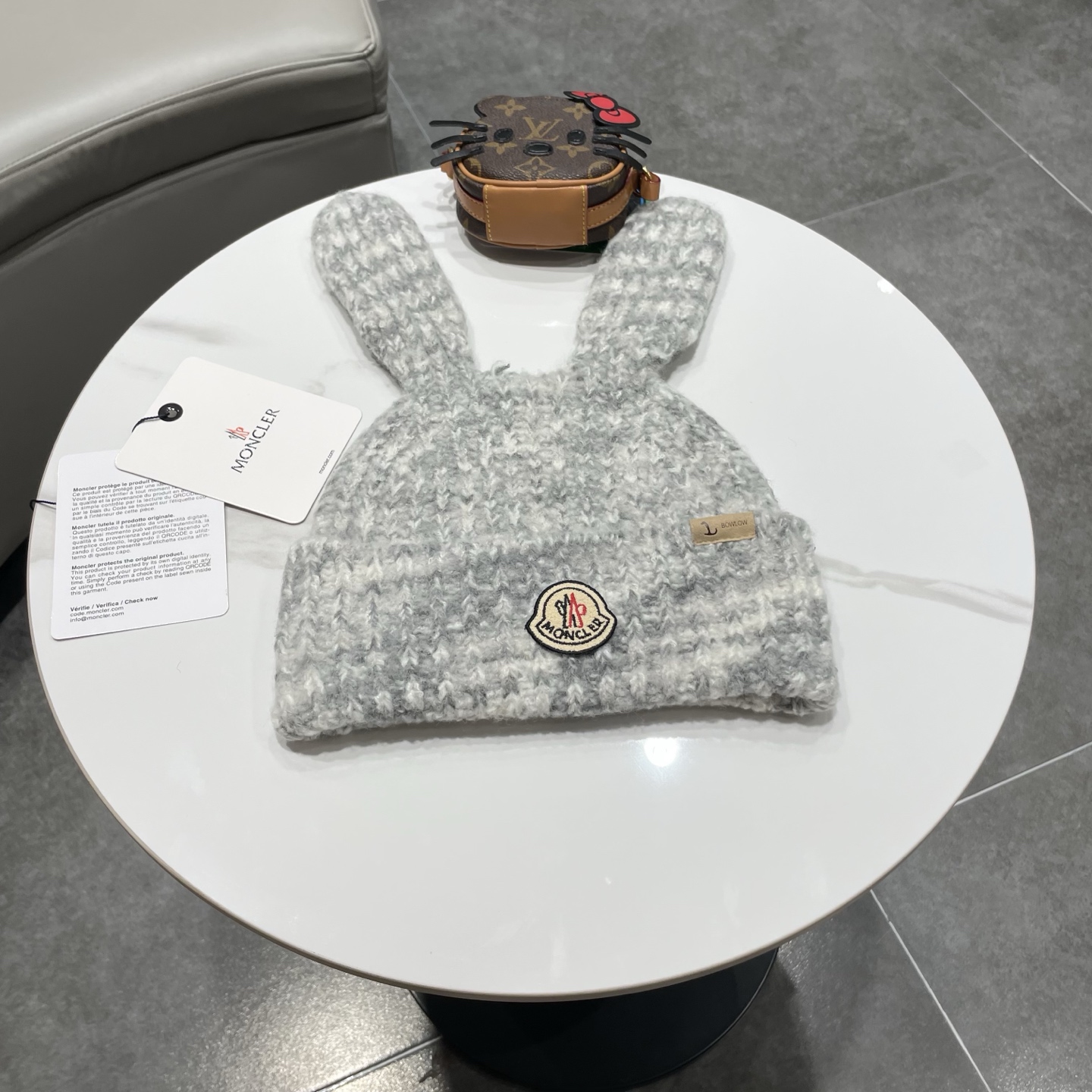 【MONCLER蒙口】可爱大耳朵搞怪针织帽子女秋冬季保暖个性百搭显脸小毛线帽潮韩版
