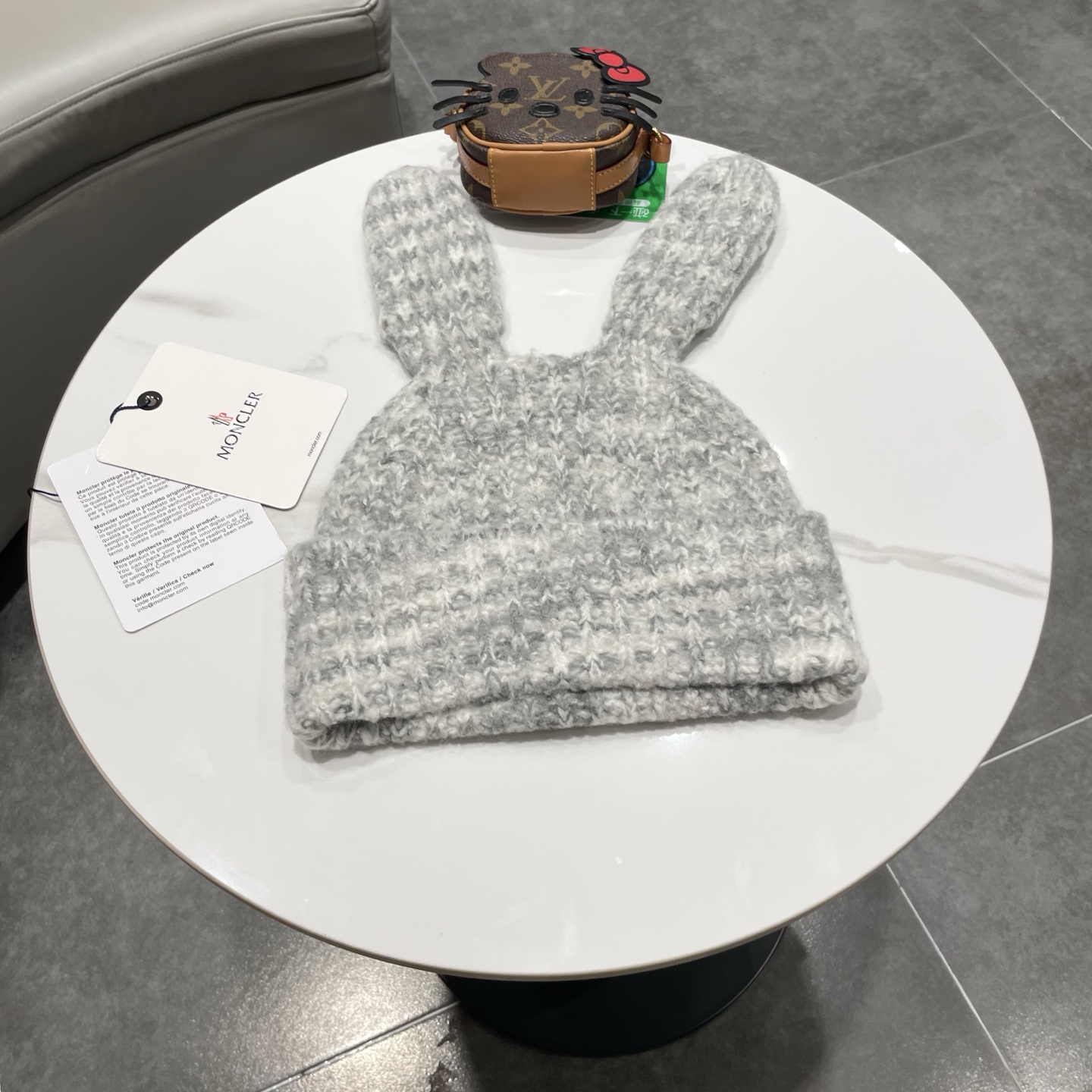 【MONCLER蒙口】可爱大耳朵搞怪针织帽子女秋冬季保暖个性百搭显脸小毛线帽潮韩版