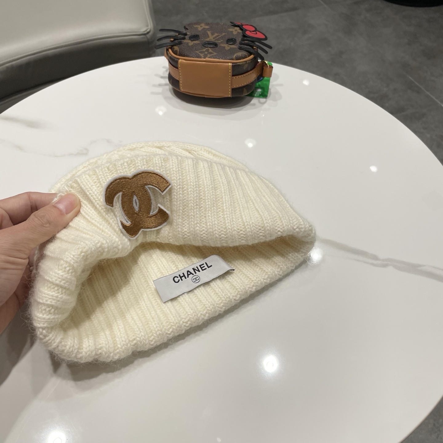 Chanel香奈儿新款羊毛帽 男女通用毛线帽，秋冬冷帽