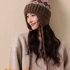 【MONCLER蒙口】秋冬新费尔岛复古毛线帽子女加厚保暖忽而雷锋帽秋冬针织帽 【MONCLER蒙口】秋冬新费尔岛复古毛线帽子女加厚保暖忽而雷锋帽秋冬针织帽