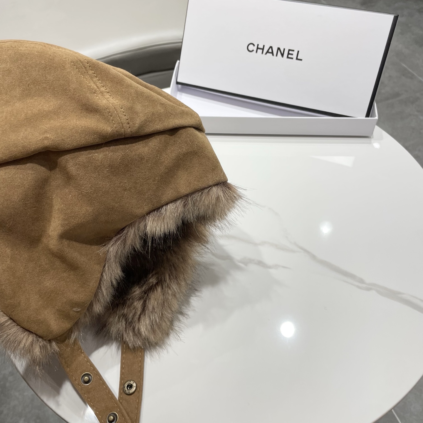 chanel香奈儿复古新疆雪乡麂皮毛绒雷锋帽女秋冬川西旅游保暖防寒护耳帽子男潮