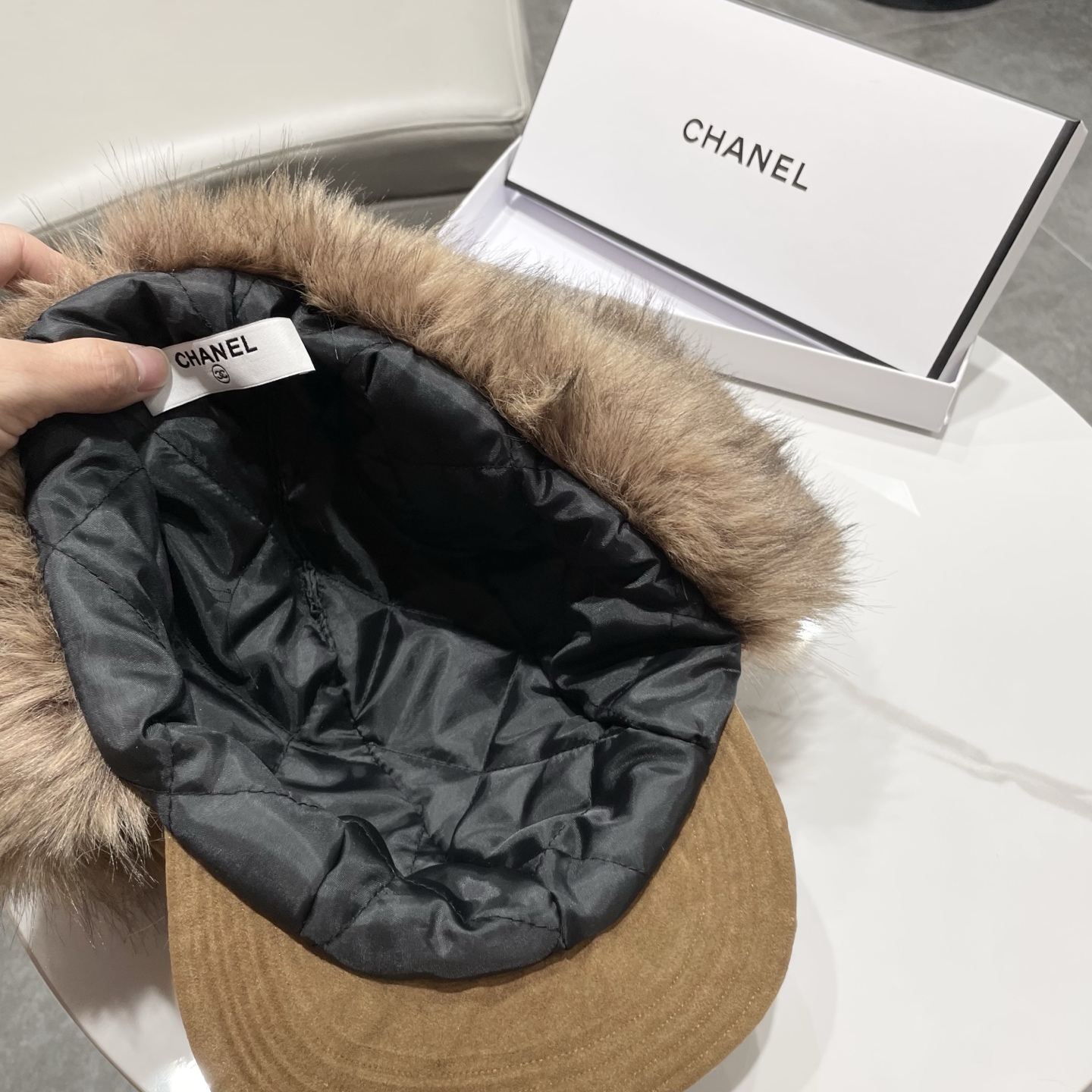 chanel香奈儿复古新疆雪乡麂皮毛绒雷锋帽女秋冬川西旅游保暖防寒护耳帽子男潮