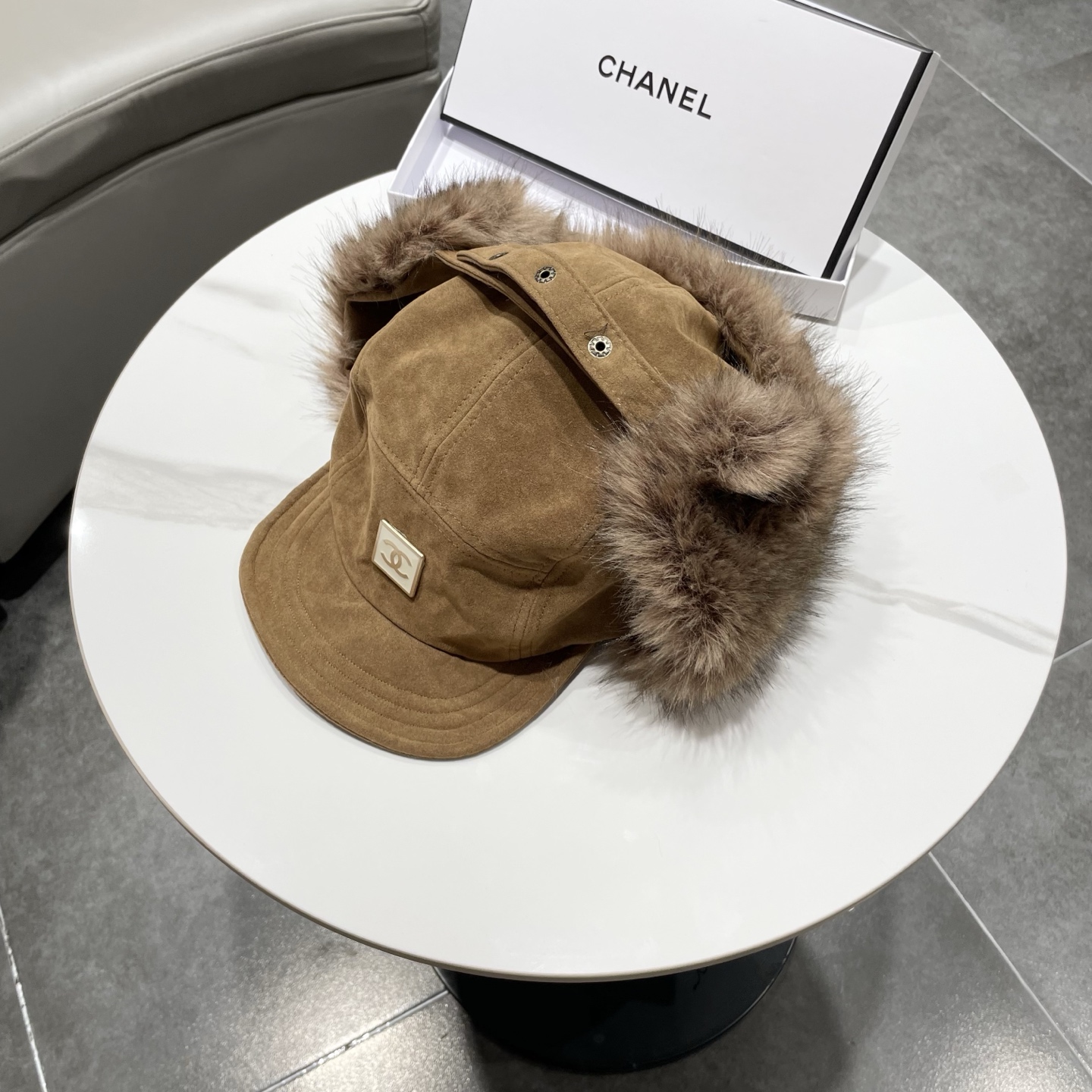 chanel香奈儿复古新疆雪乡麂皮毛绒雷锋帽女秋冬川西旅游保暖防寒护耳帽子男潮