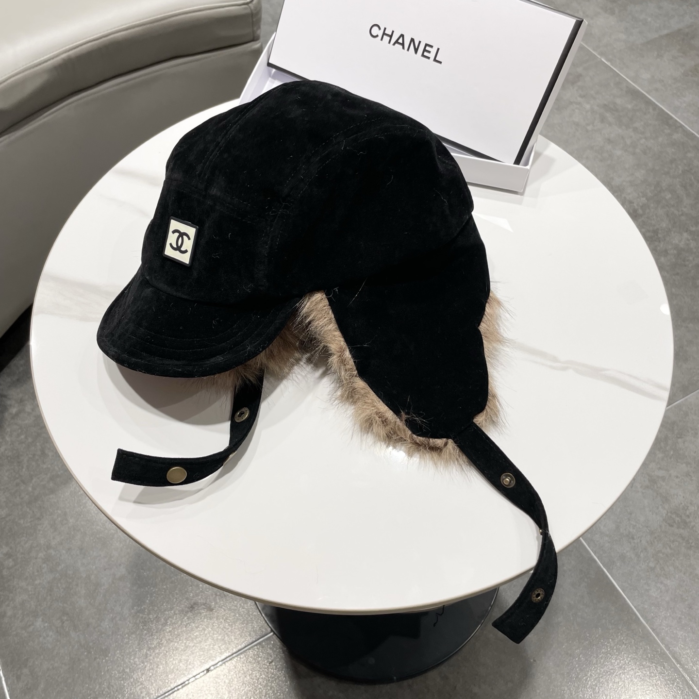 chanel香奈儿复古新疆雪乡麂皮毛绒雷锋帽女秋冬川西旅游保暖防寒护耳帽子男潮