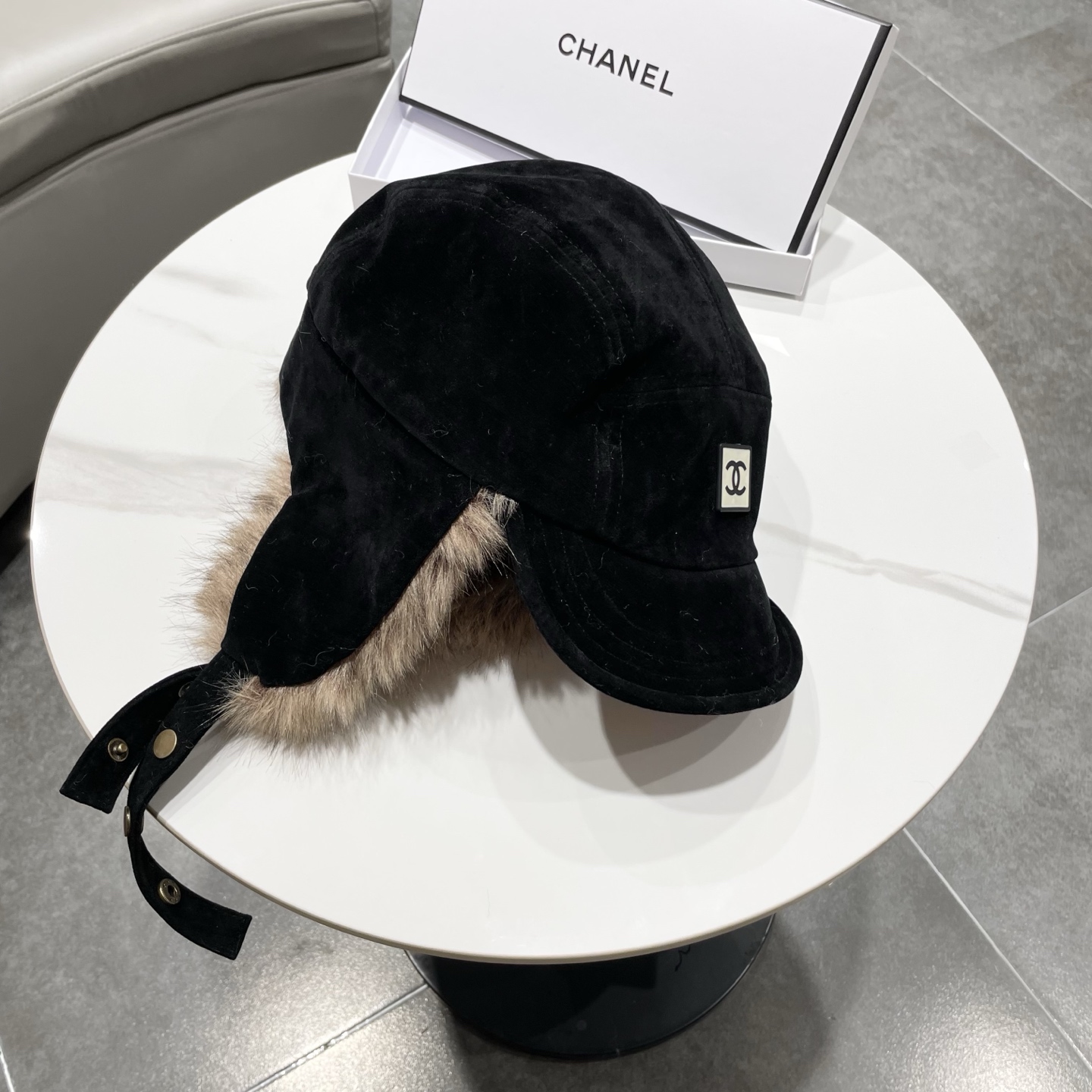 chanel香奈儿复古新疆雪乡麂皮毛绒雷锋帽女秋冬川西旅游保暖防寒护耳帽子男潮