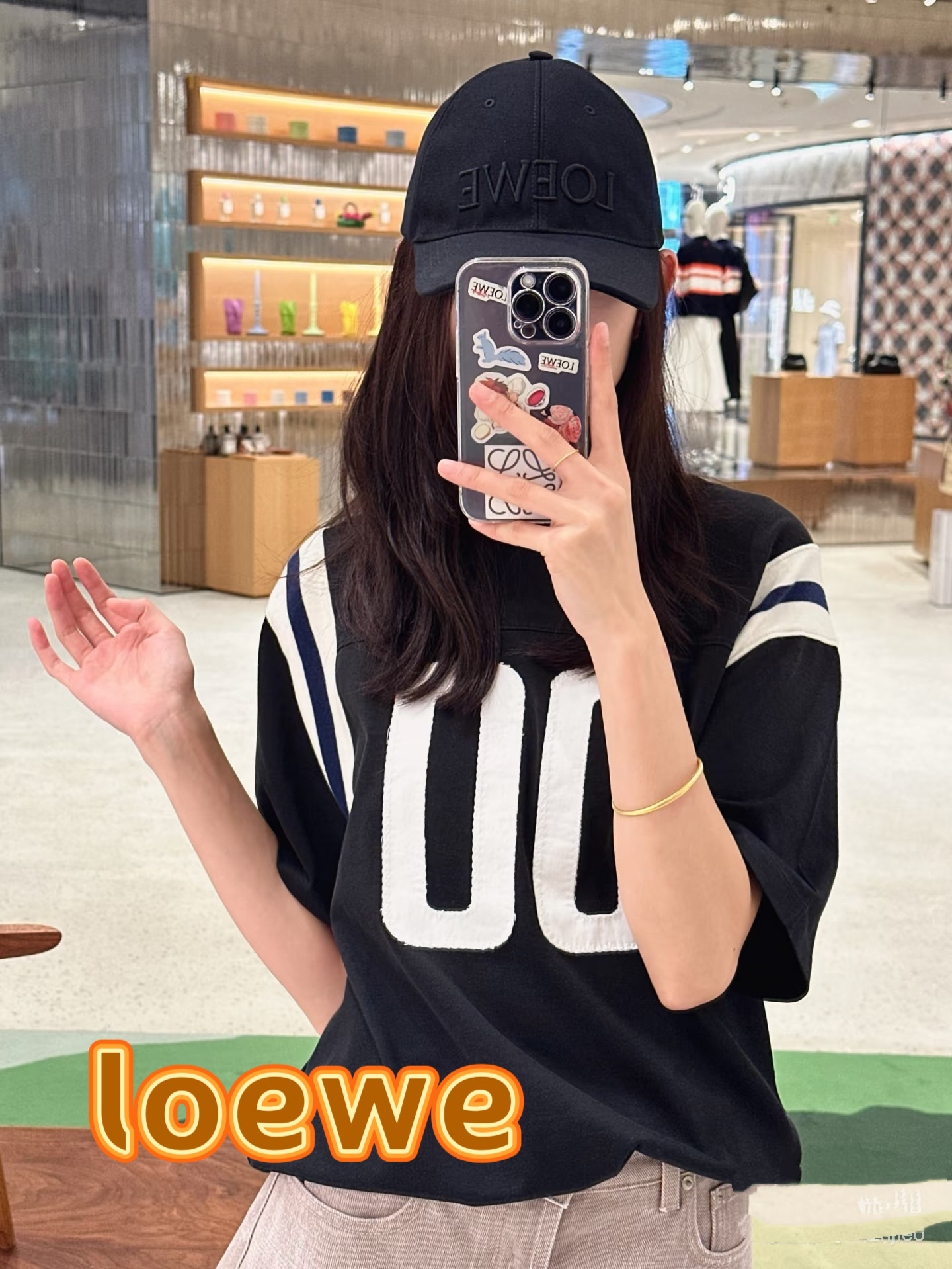 👒罗意威👒LOEWE官网新款原版原标设计棒球帽🧢质感超好，外部线条定位标准，做工精细，简约大气低价走量！