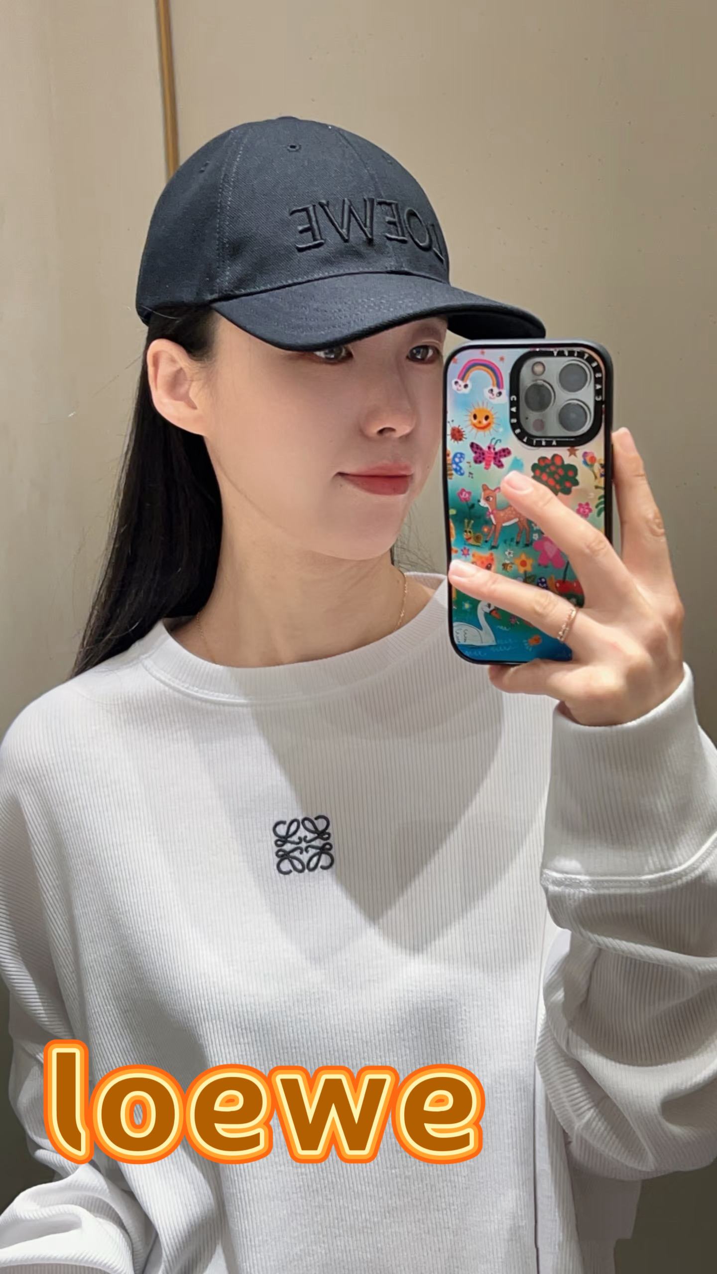 👒罗意威👒LOEWE官网新款原版原标设计棒球帽🧢质感超好，外部线条定位标准，做工精细，简约大气低价走量！