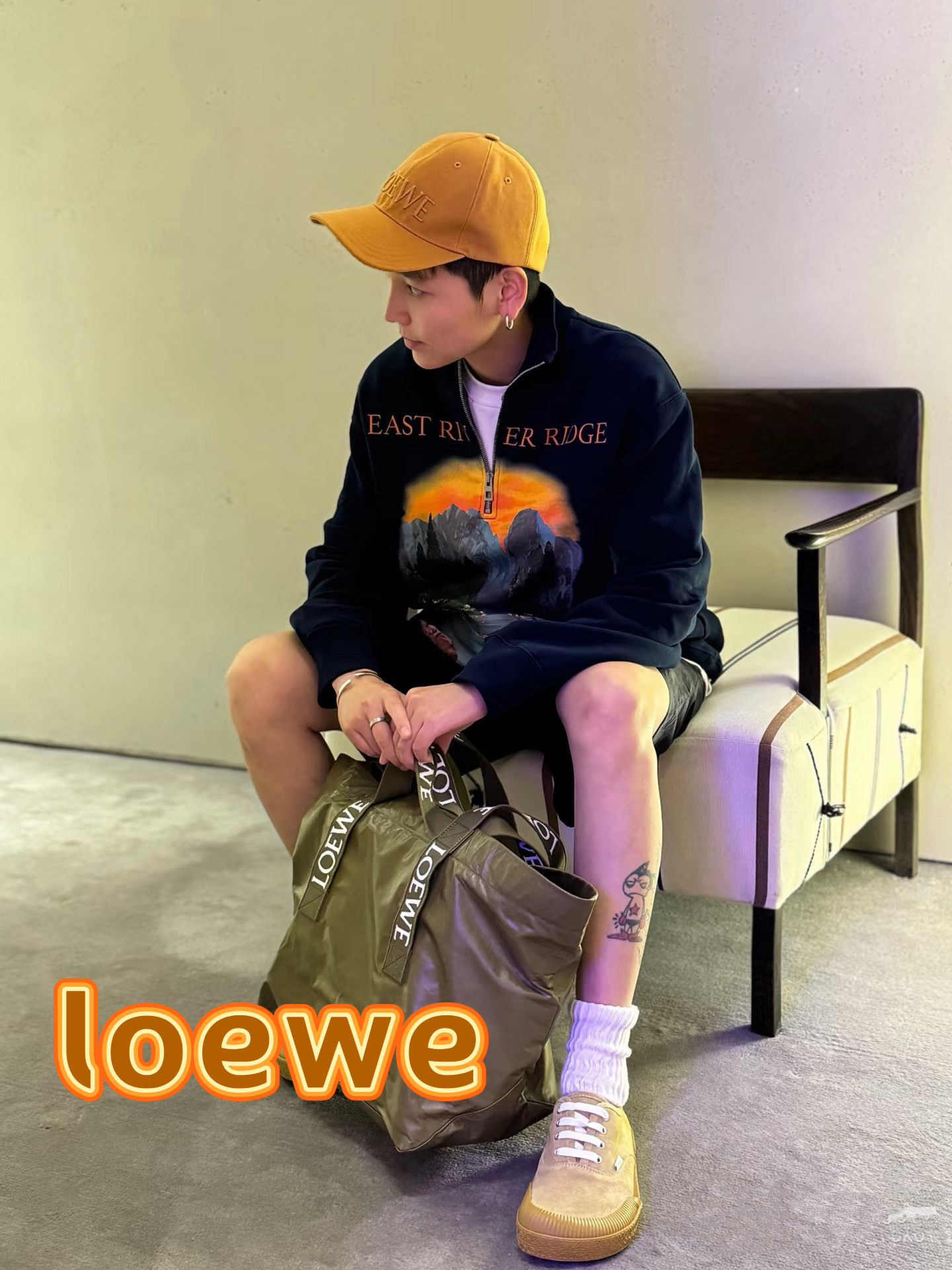 👒罗意威👒LOEWE官网新款原版原标设计棒球帽🧢质感超好，外部线条定位标准，做工精细，简约大气低价走量！