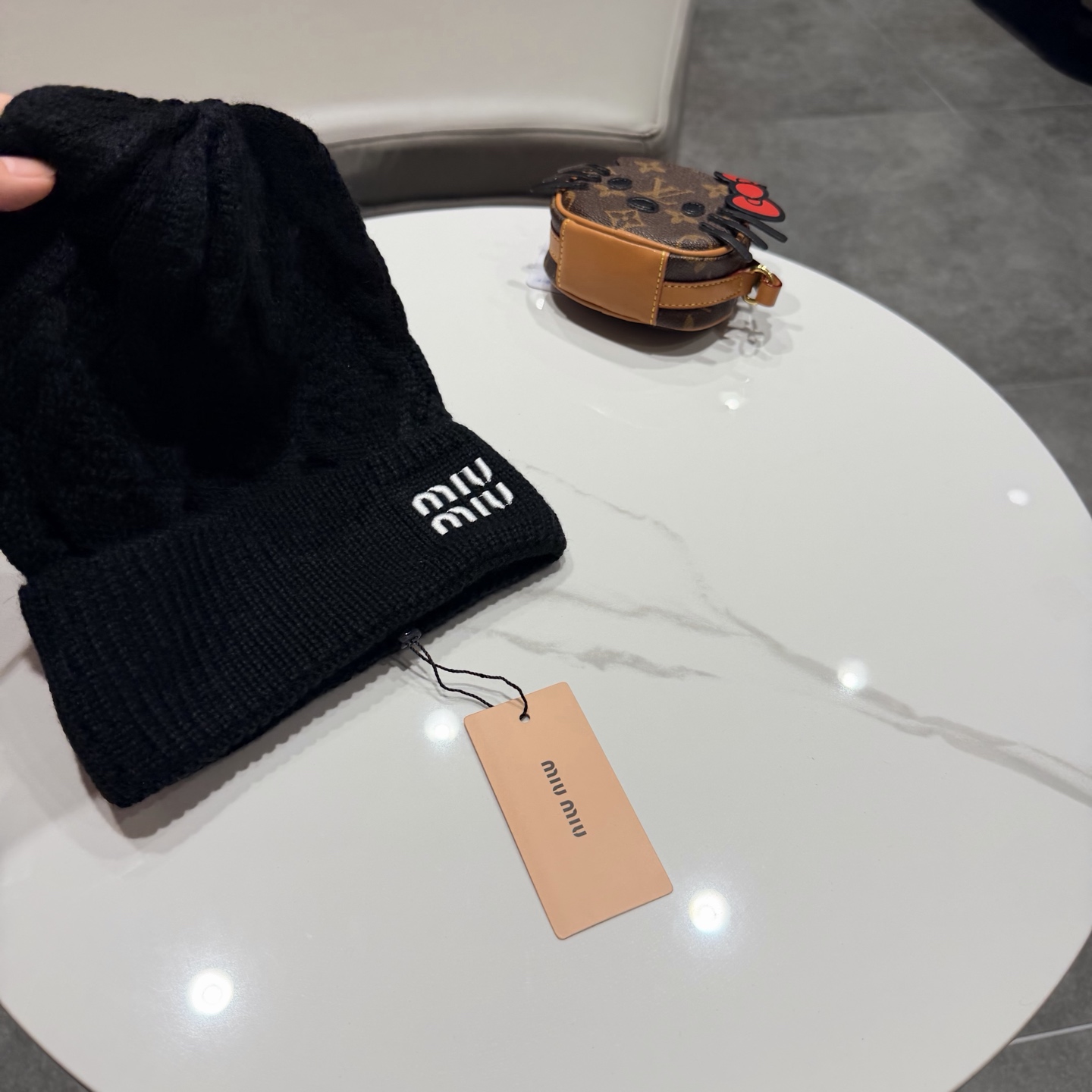 miumiu缪缪新款针织毛线帽