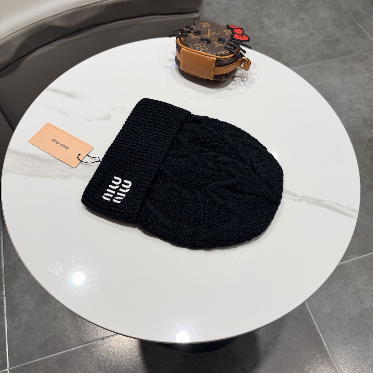 miumiu缪缪新款针织毛线帽