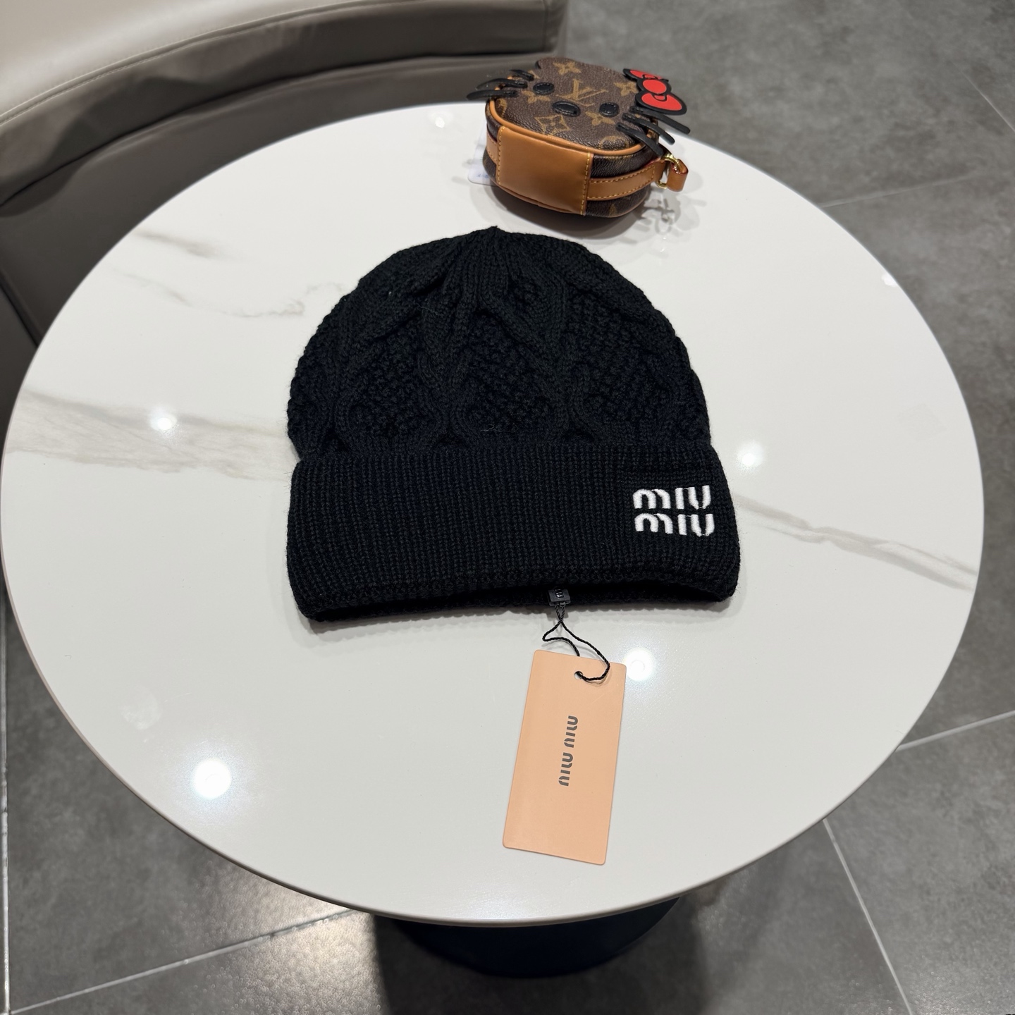 miumiu缪缪新款针织毛线帽