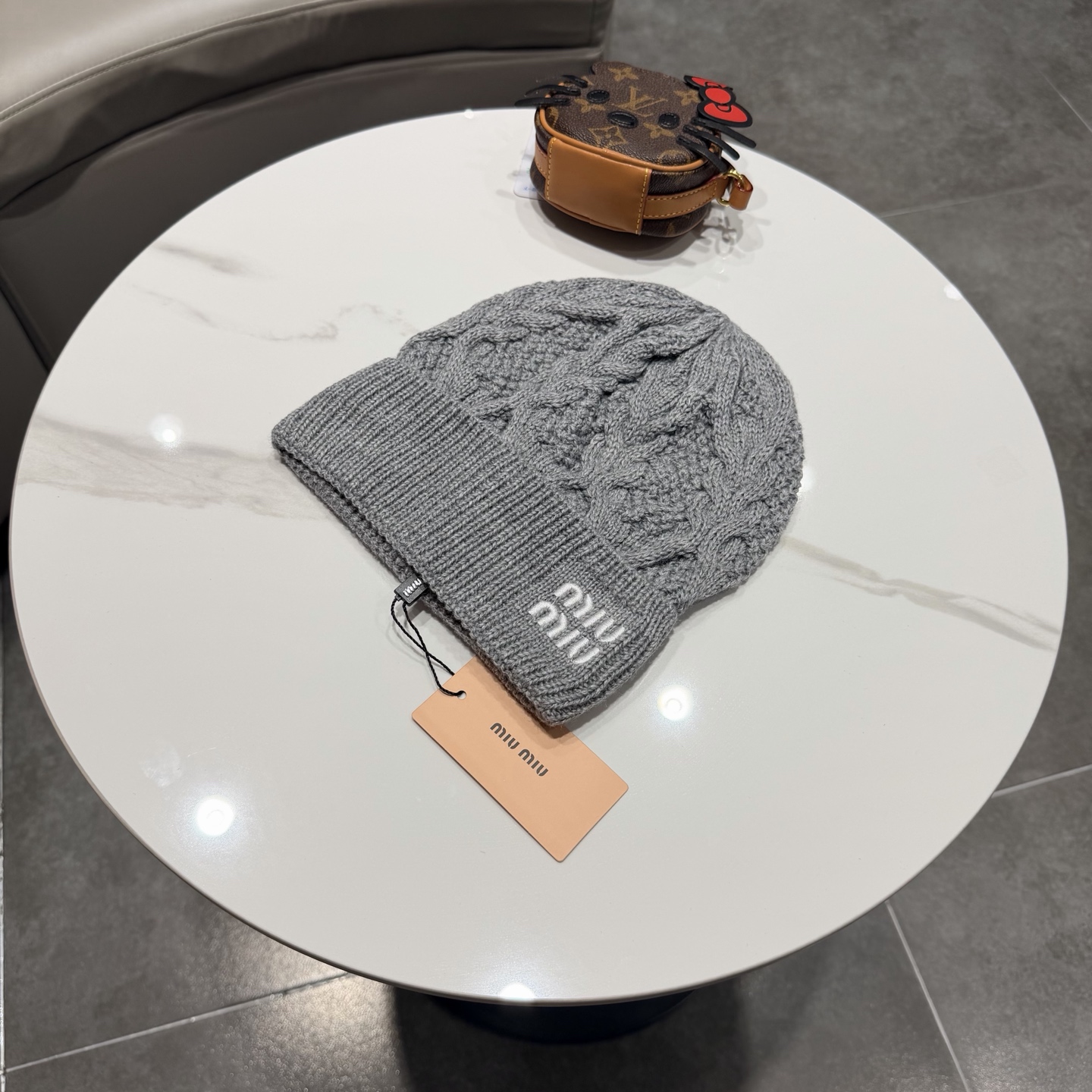 miumiu缪缪新款针织毛线帽