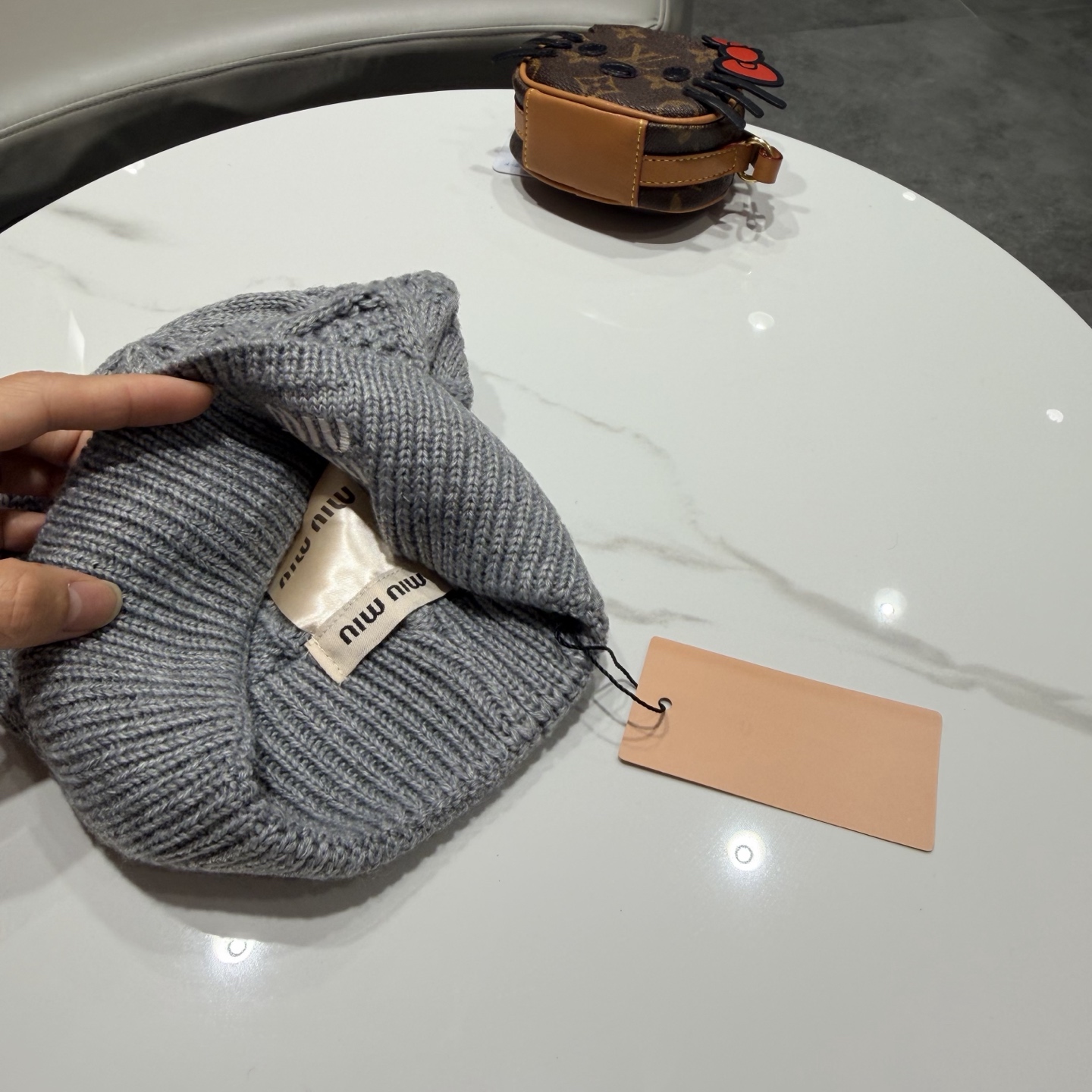 miumiu缪缪新款针织毛线帽