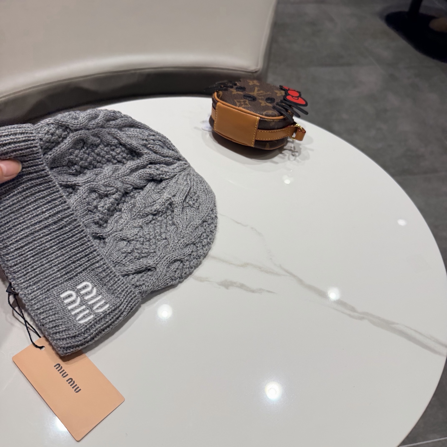 miumiu缪缪新款针织毛线帽